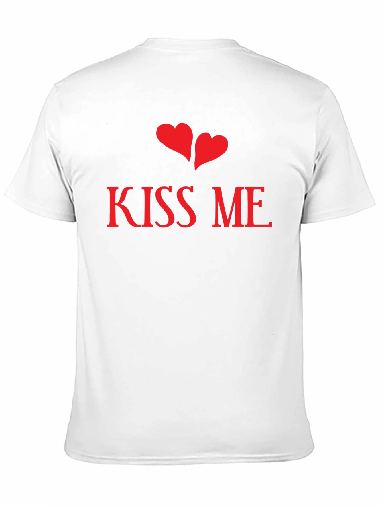 Black Kiss Me Valentines T-Shirt - Black view 11