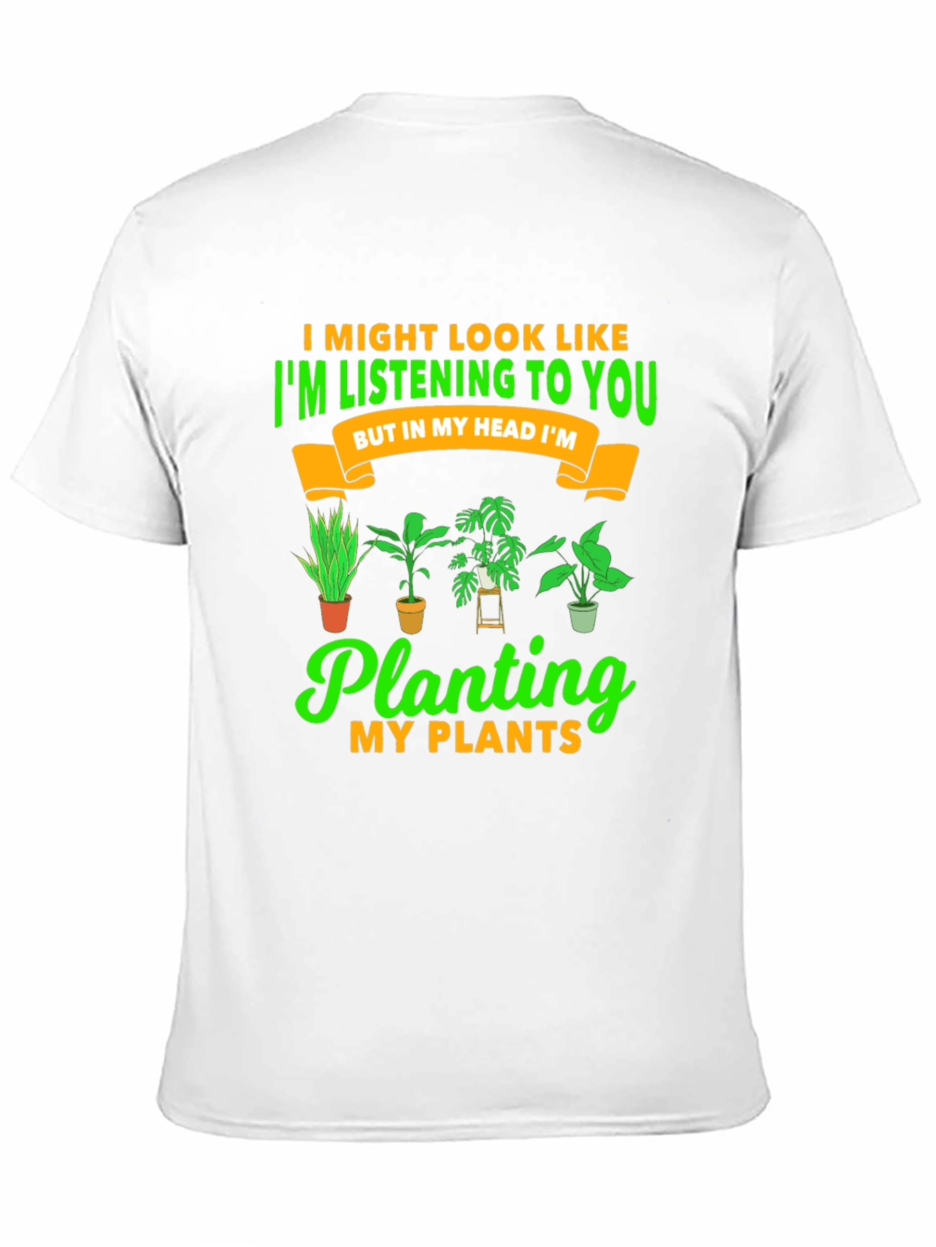 Black Plant Lover T-Shirt: I'm Planting My Plants view 11