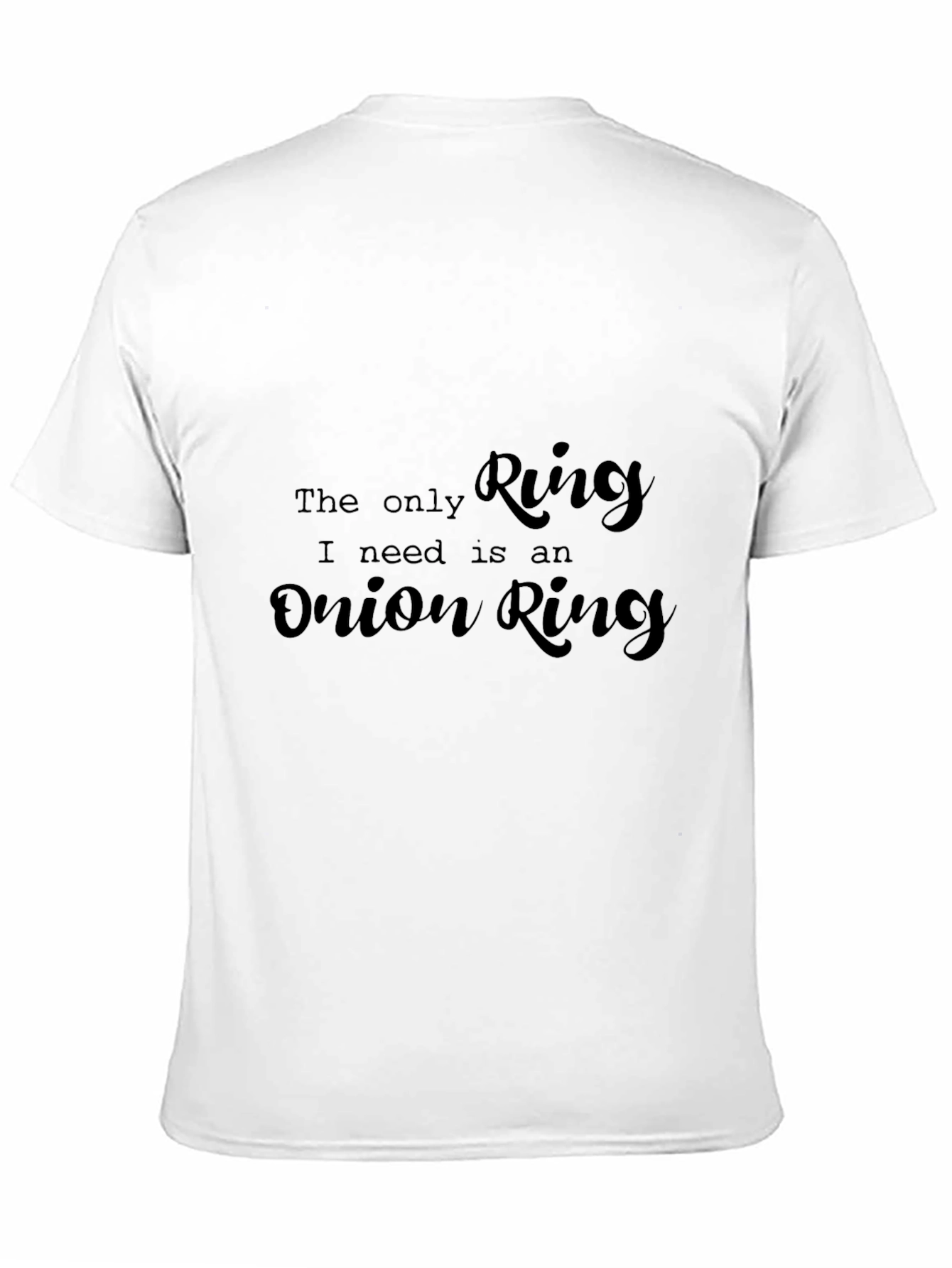 Black Onion Ring Lover's Tee - Foodie Humor view 11