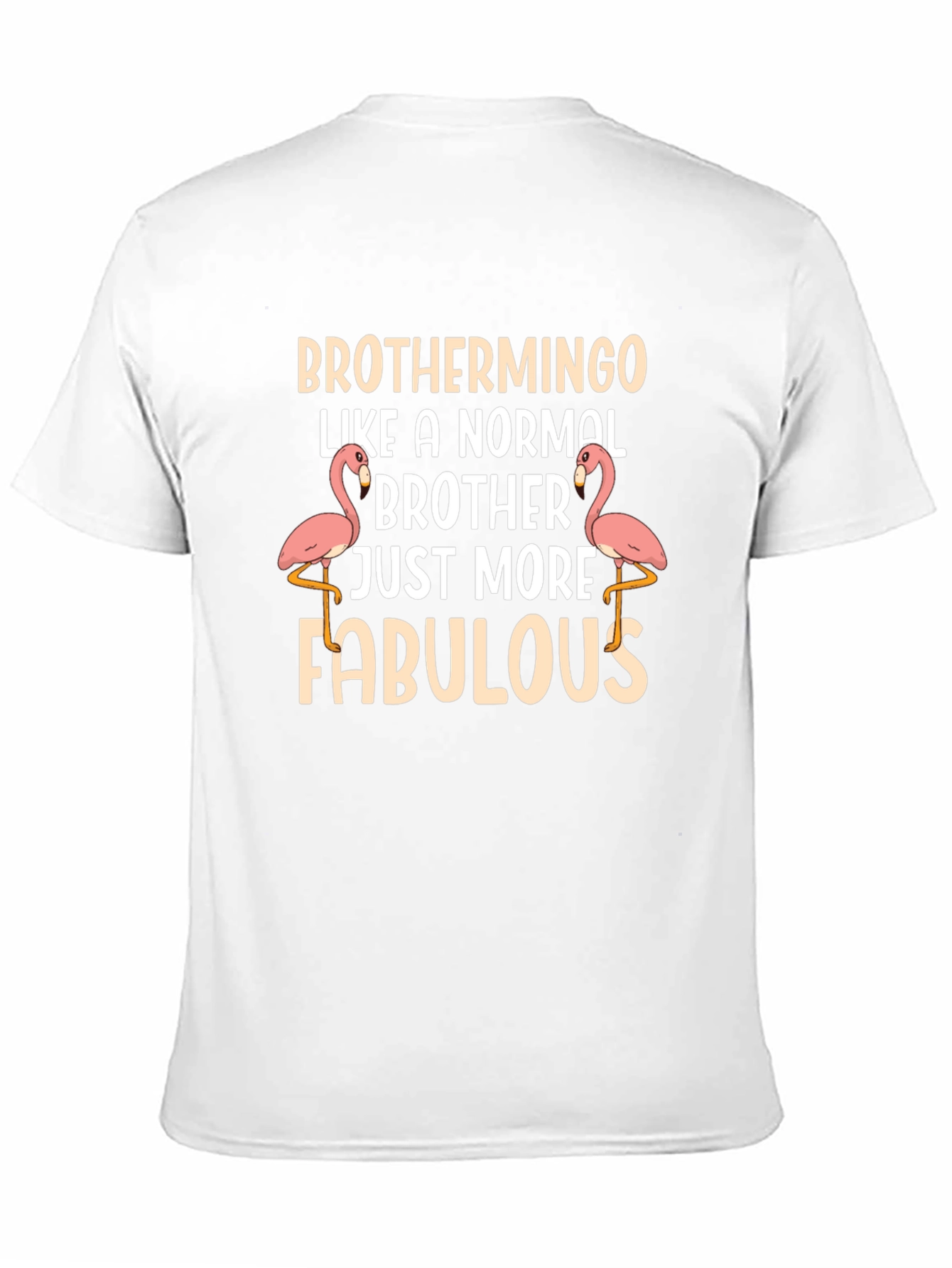 Black Brothermingo T-Shirt: Fabulous Flamingo Brother Tee view 11
