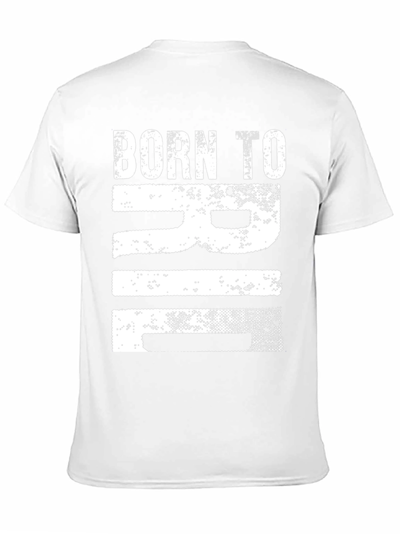 Black Born to RIF T-Shirt - Distressed Graphic Tee view 11
