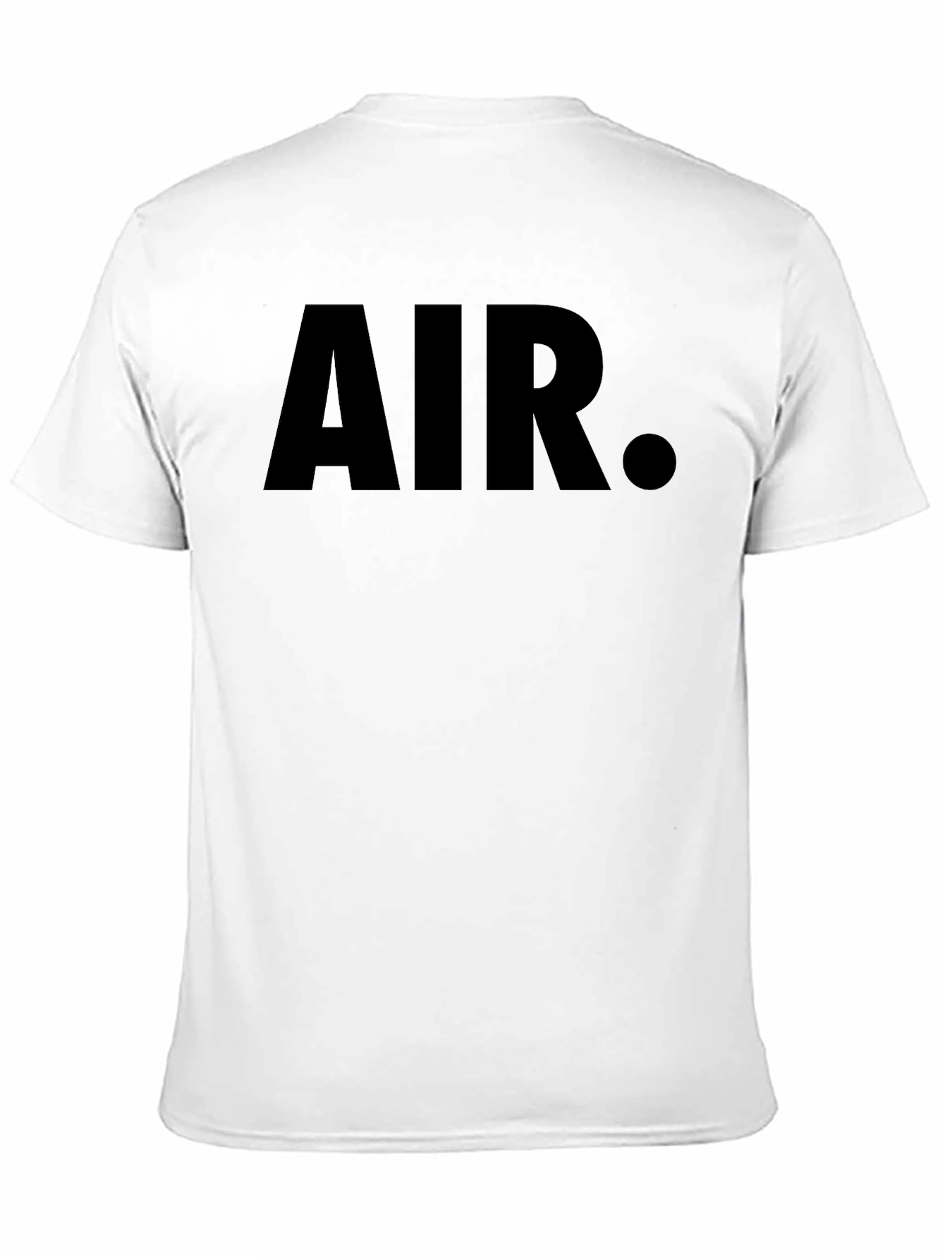 Black Men's Black Graphic T-Shirt - AIR Print view 11
