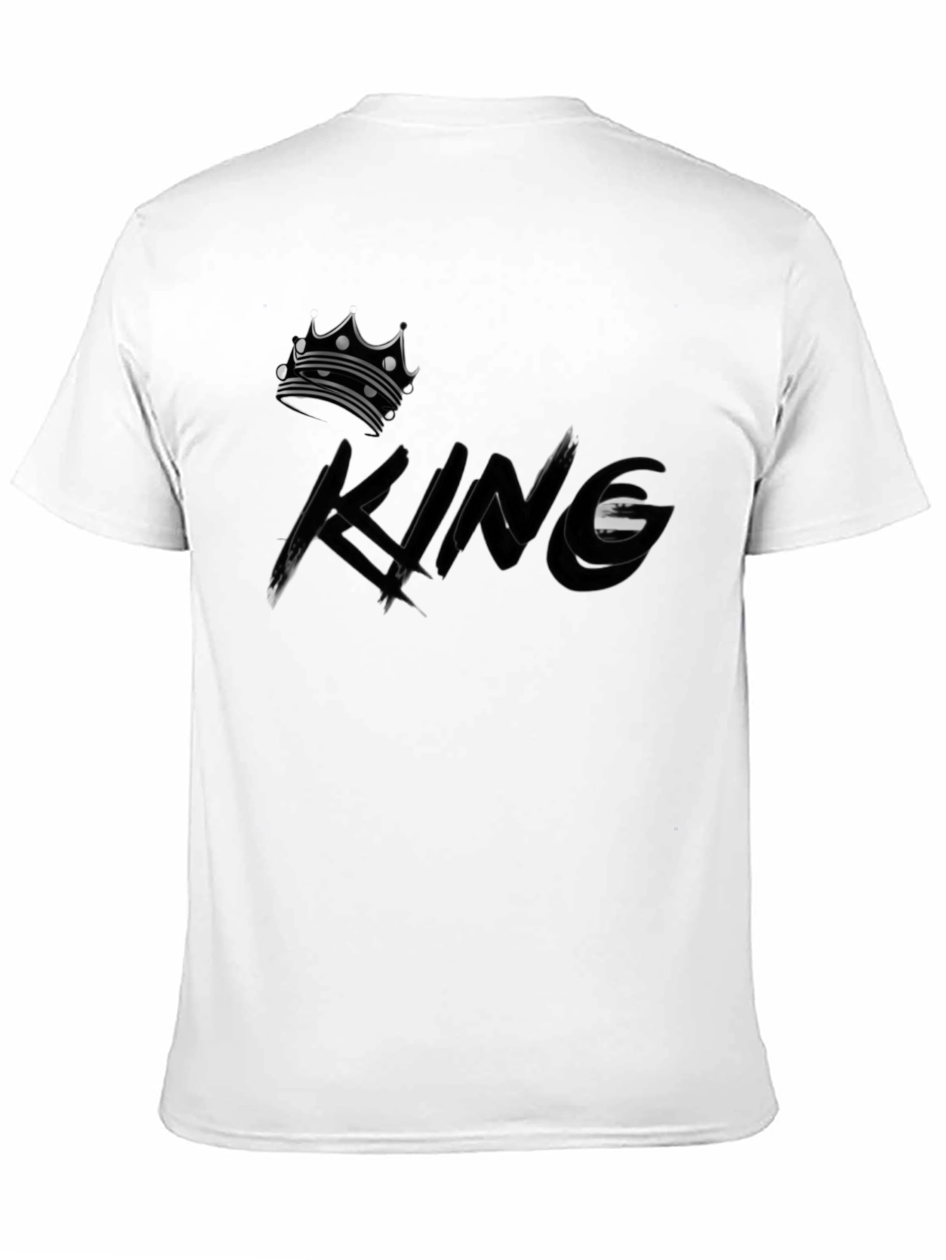 Black King Crown Graphic Black T-Shirt view 11