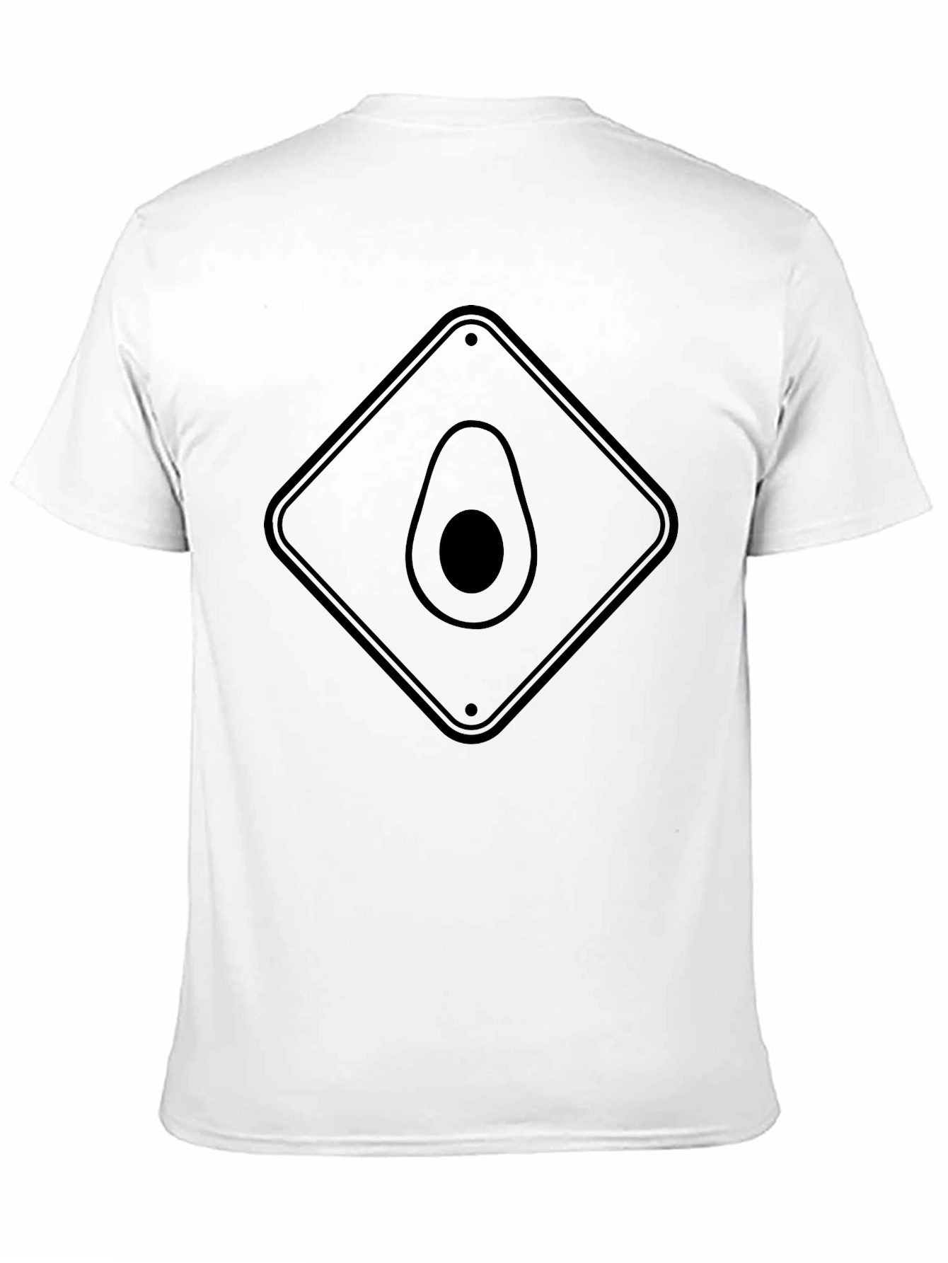 Black Avocado Crossing T-Shirt - Black, Novelty Fruit Tee view 11