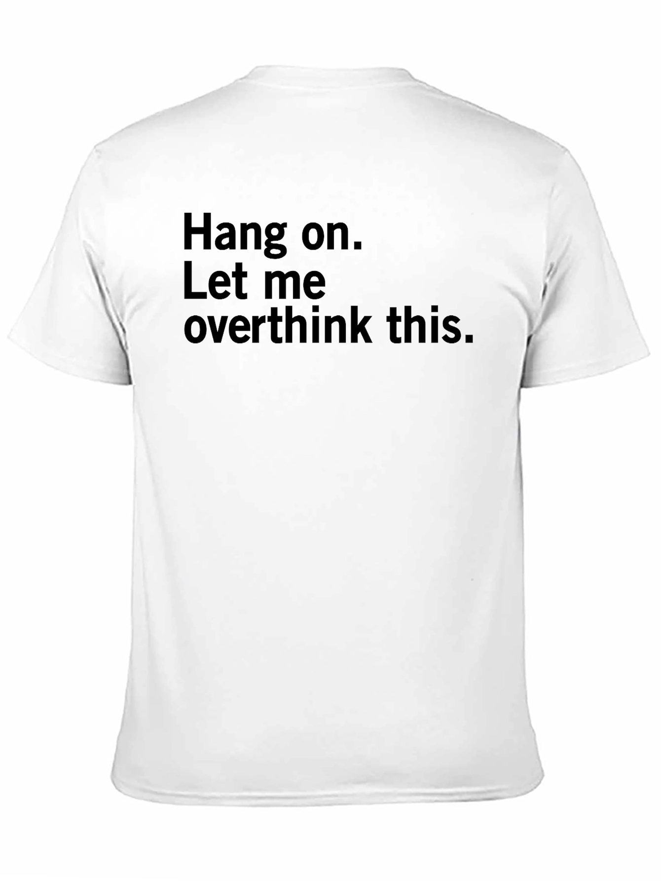 Black Overthinking T-Shirt - Men's Black Graphic Tee view 11