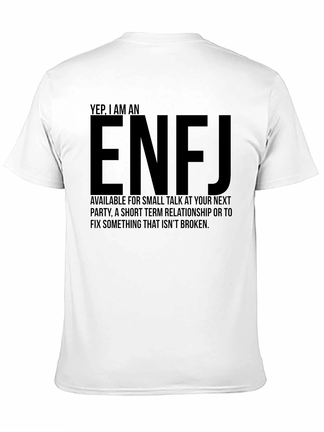 Black ENFJ Personality T-Shirt - Introvert Gift view 11