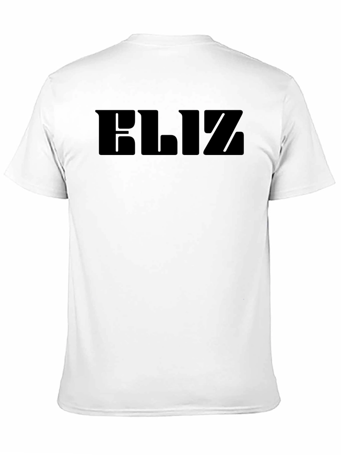 Black Men's Black "ELIZ" Graphic Tee - Casual Comfort view 11
