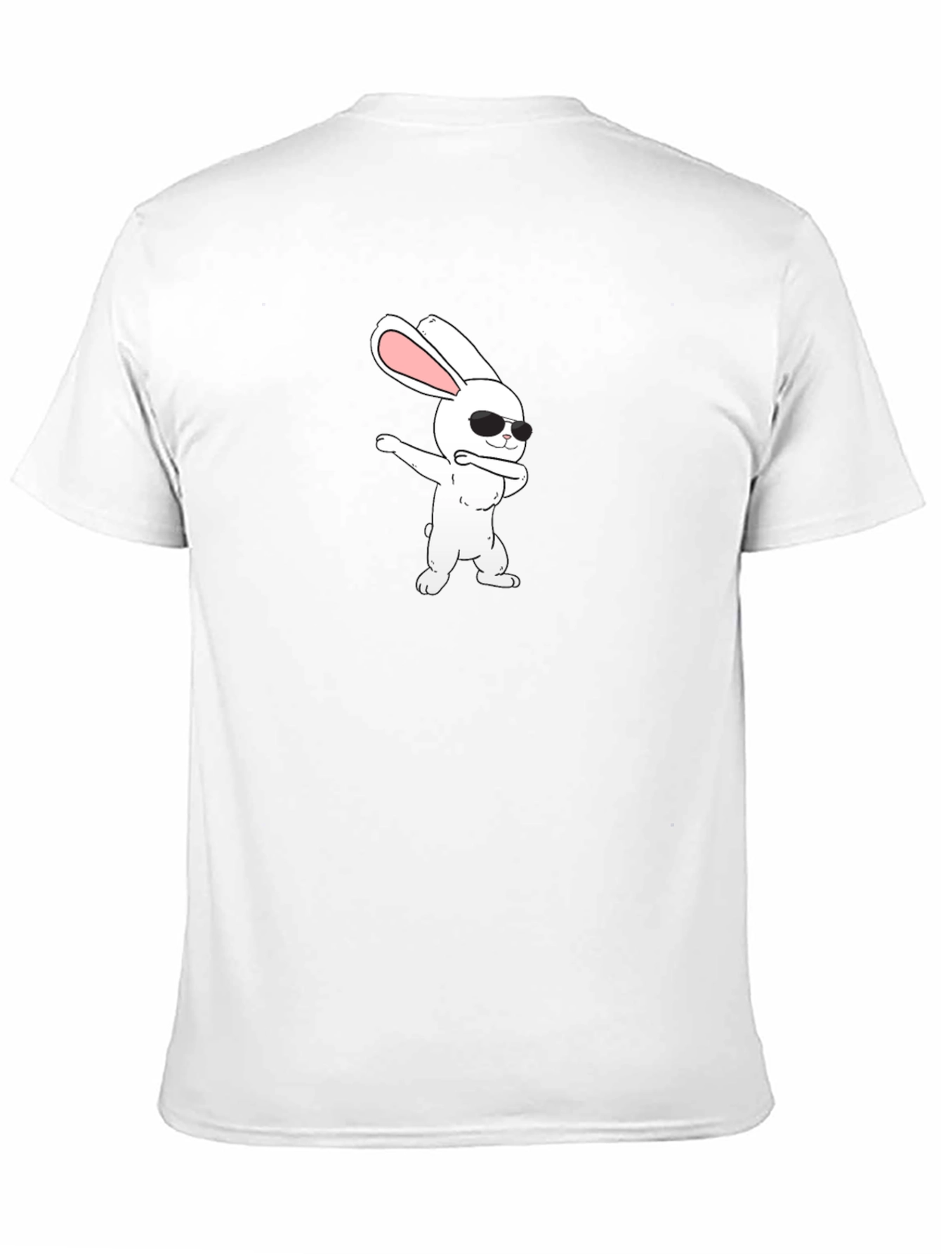 Black Dabbing Bunny Graphic Tee view 11