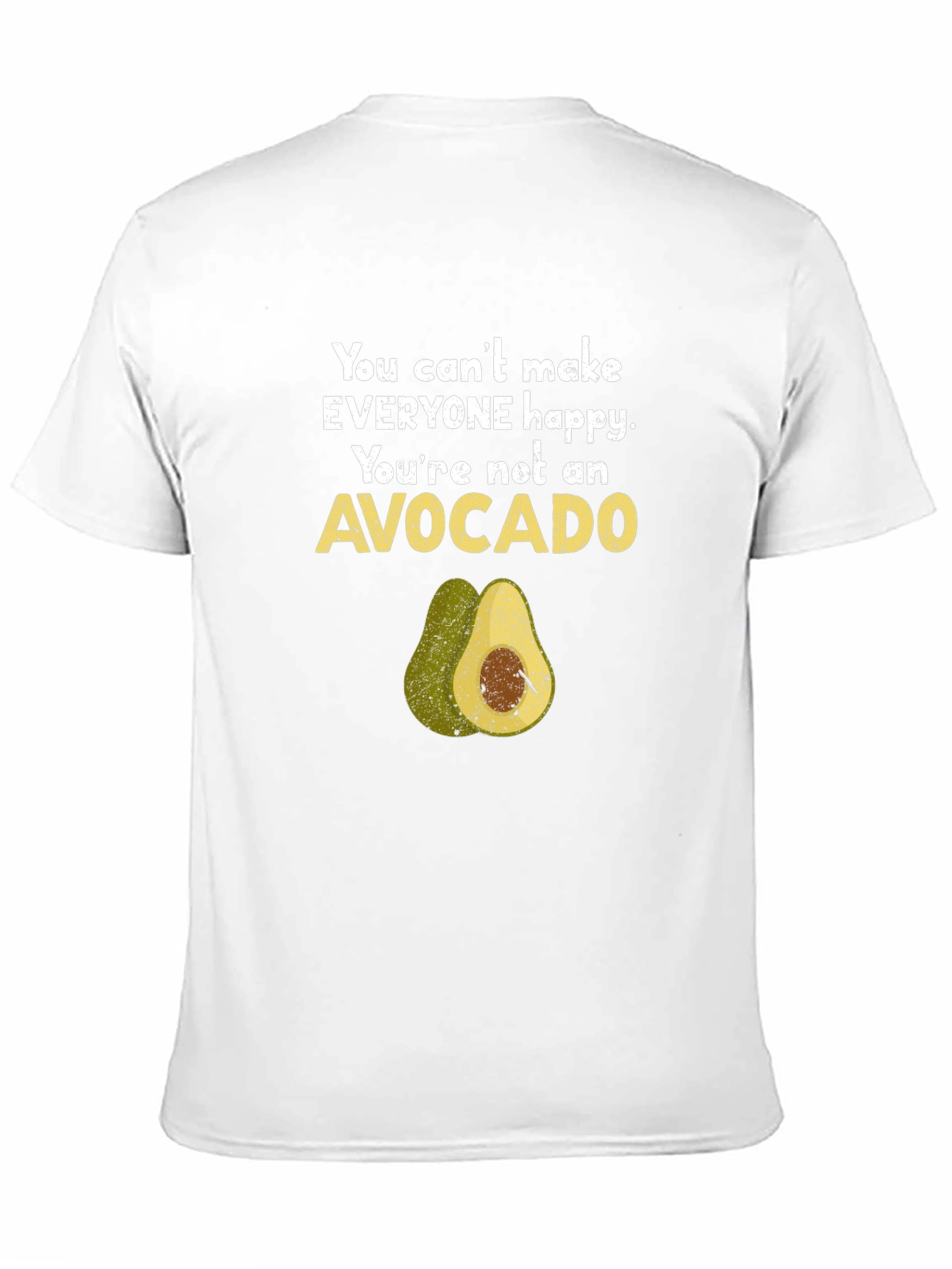 Black Funny Avocado Graphic T-Shirt - You Can't Make Everyone Happy view 11