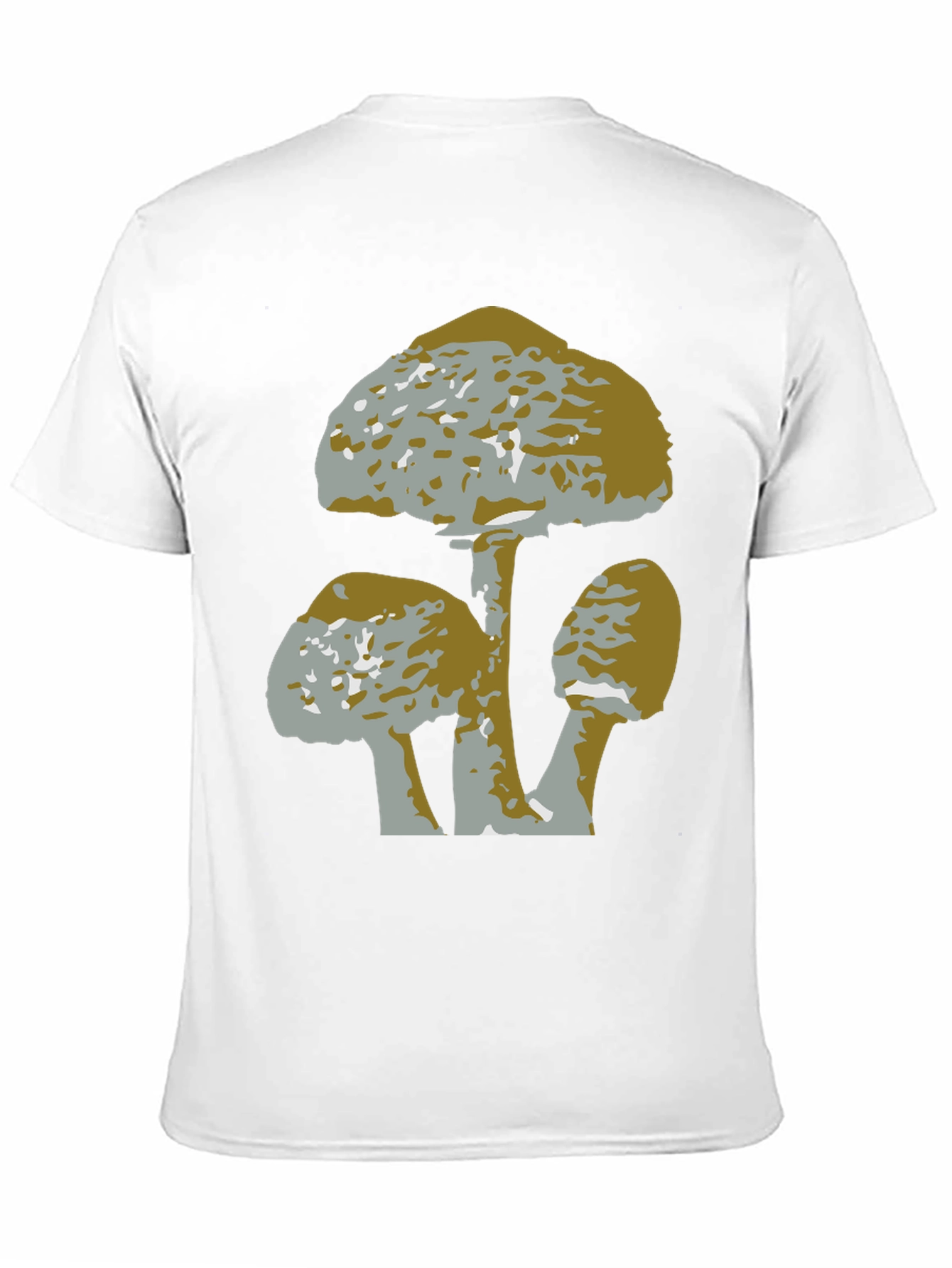 Black Mushroom Graphic Tee - Black Cotton T-Shirt view 11