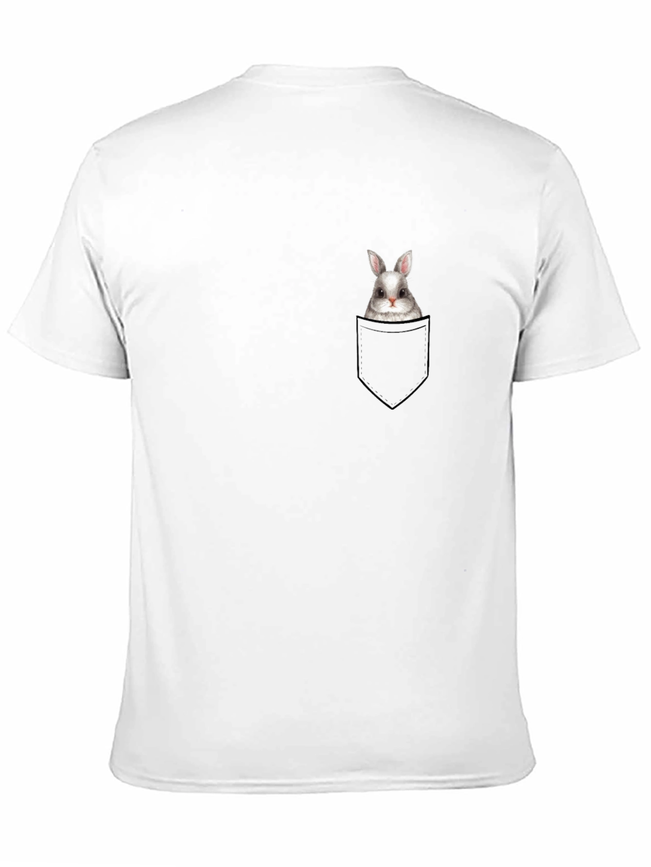 Black Bunny in Pocket Graphic Tee - Casual Style view 11