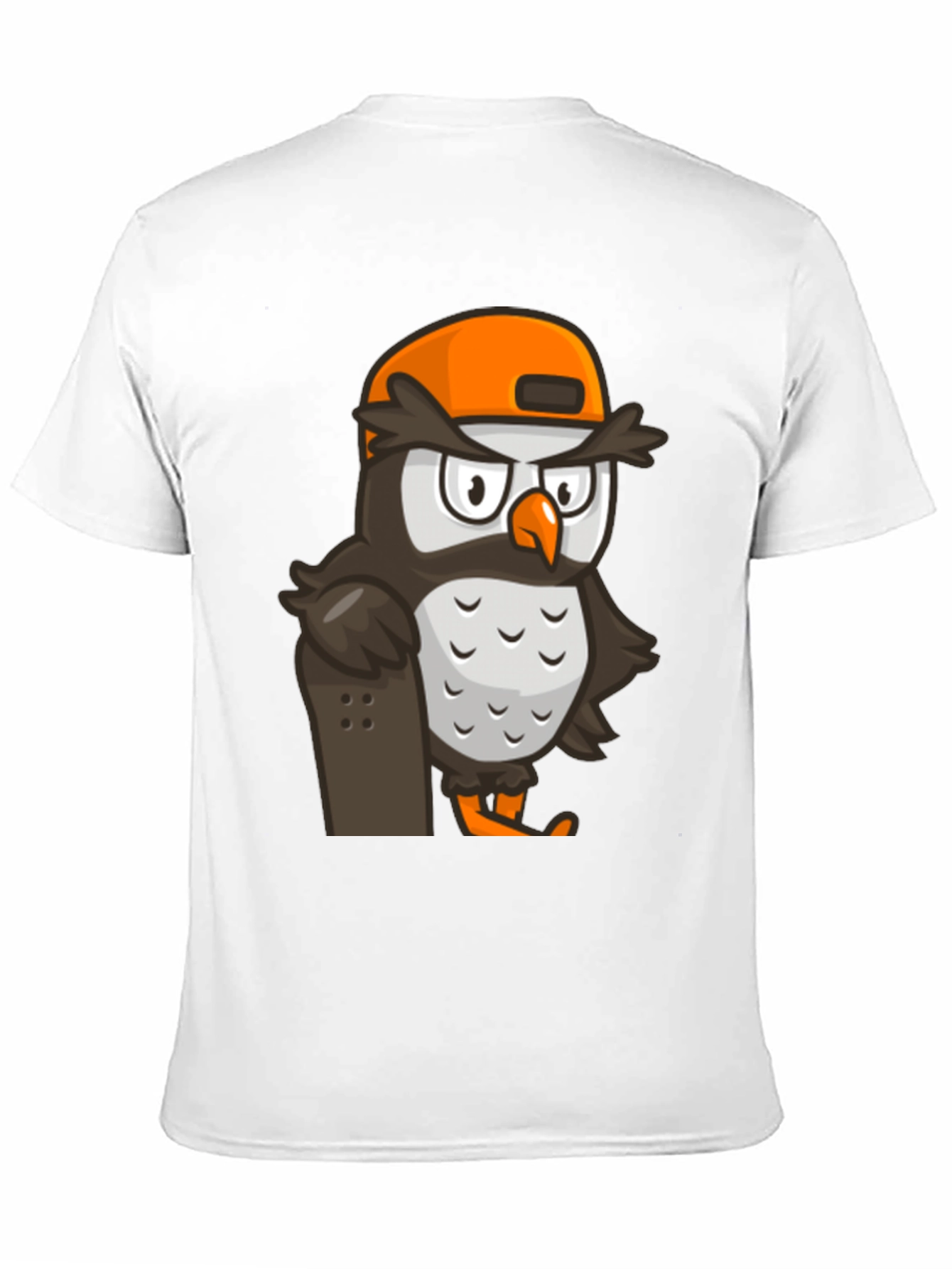 Black Cool Owl Skater Graphic Tee - Black view 11