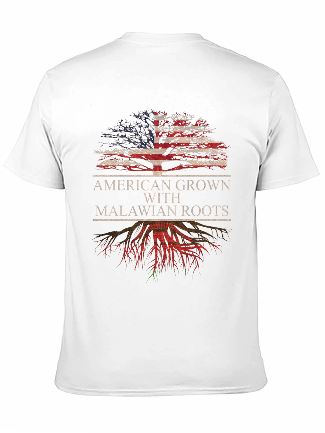 Black American Grown with Malawian Roots T-Shirt view 11