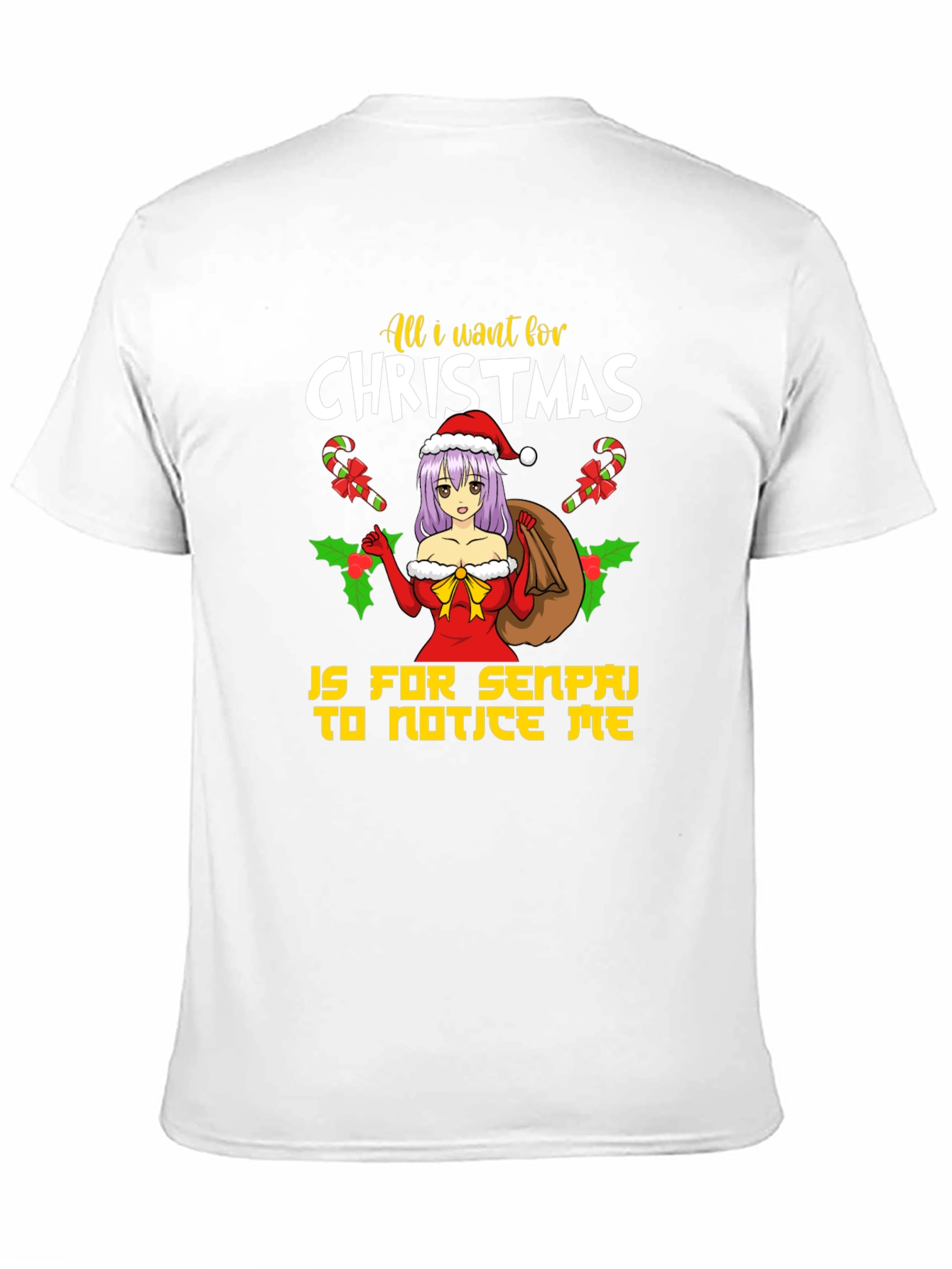 Anime Christmas Senpai T-Shirt - 11