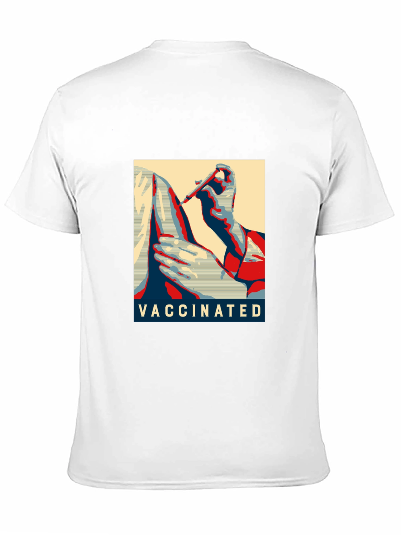 Black Vaccinated Graphic T-Shirt - Black Cotton Blend view 11
