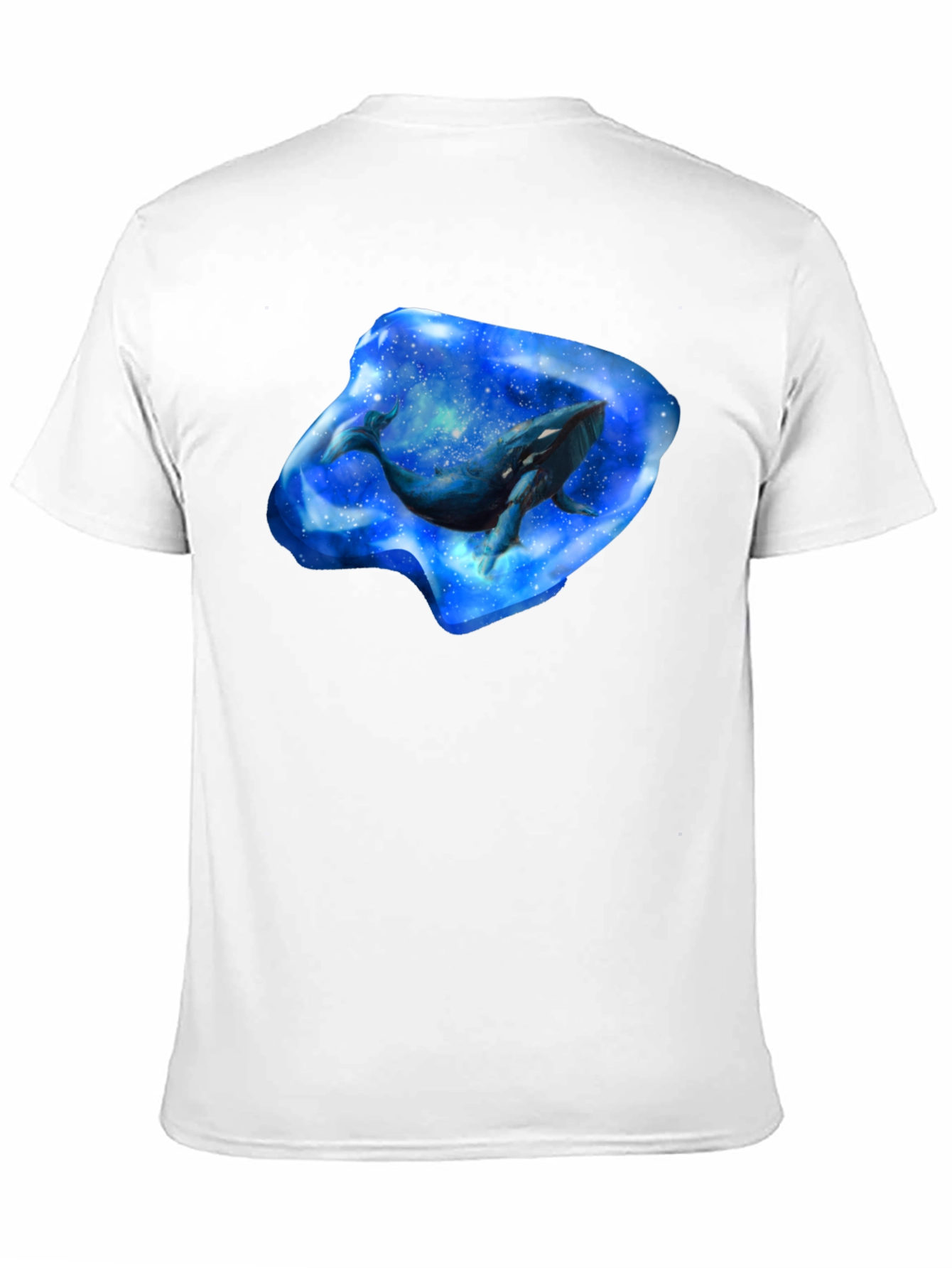 Whale Galaxy Graphic Black T-Shirt - 11