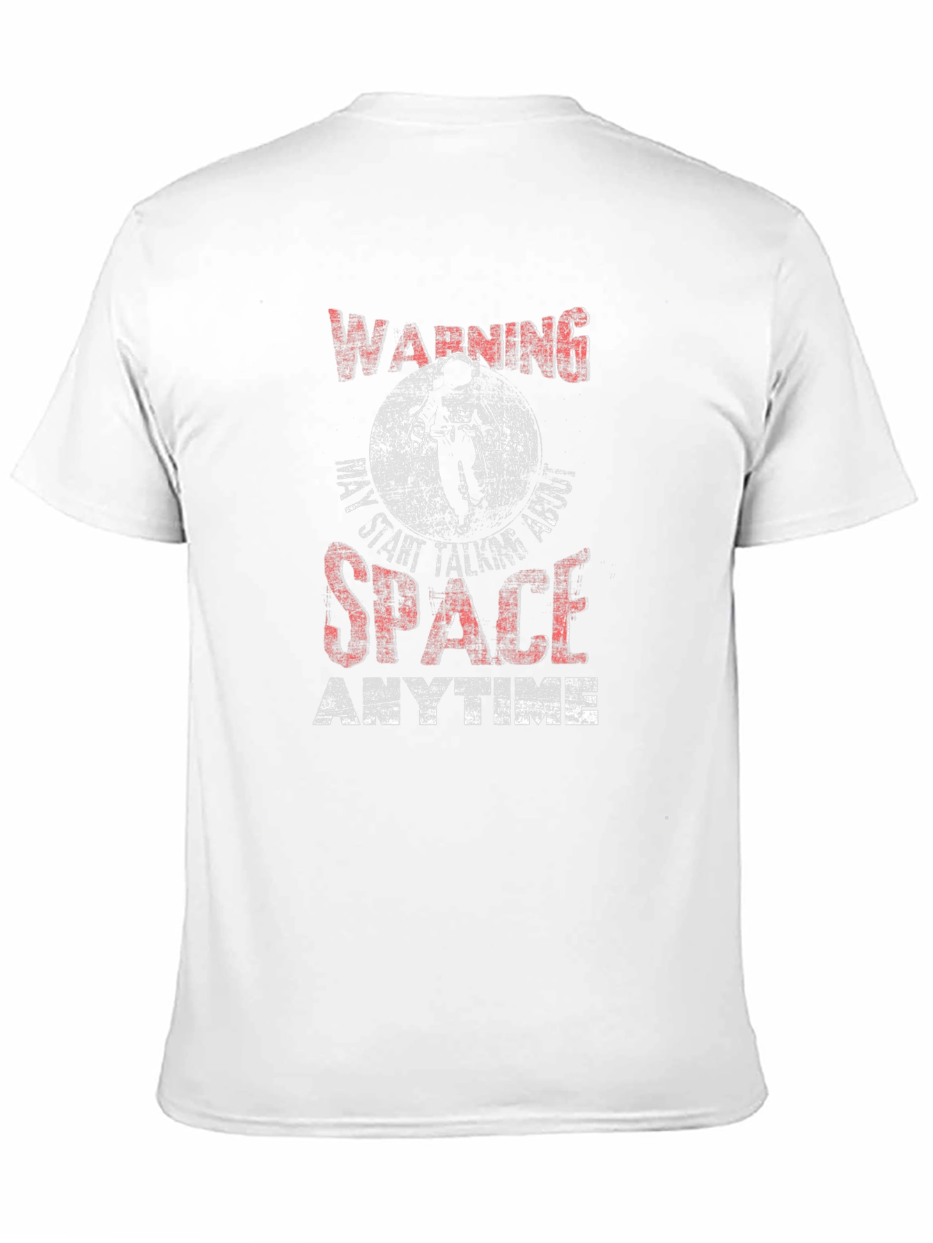 Black Warning May Start Talking About Space T-Shirt view 11