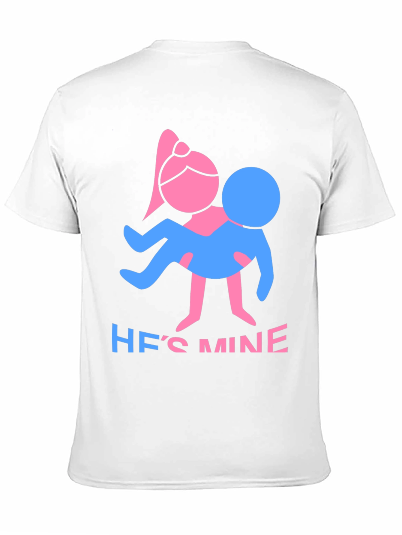 Black He's Mine T-Shirt - Funny Couple Tee view 11