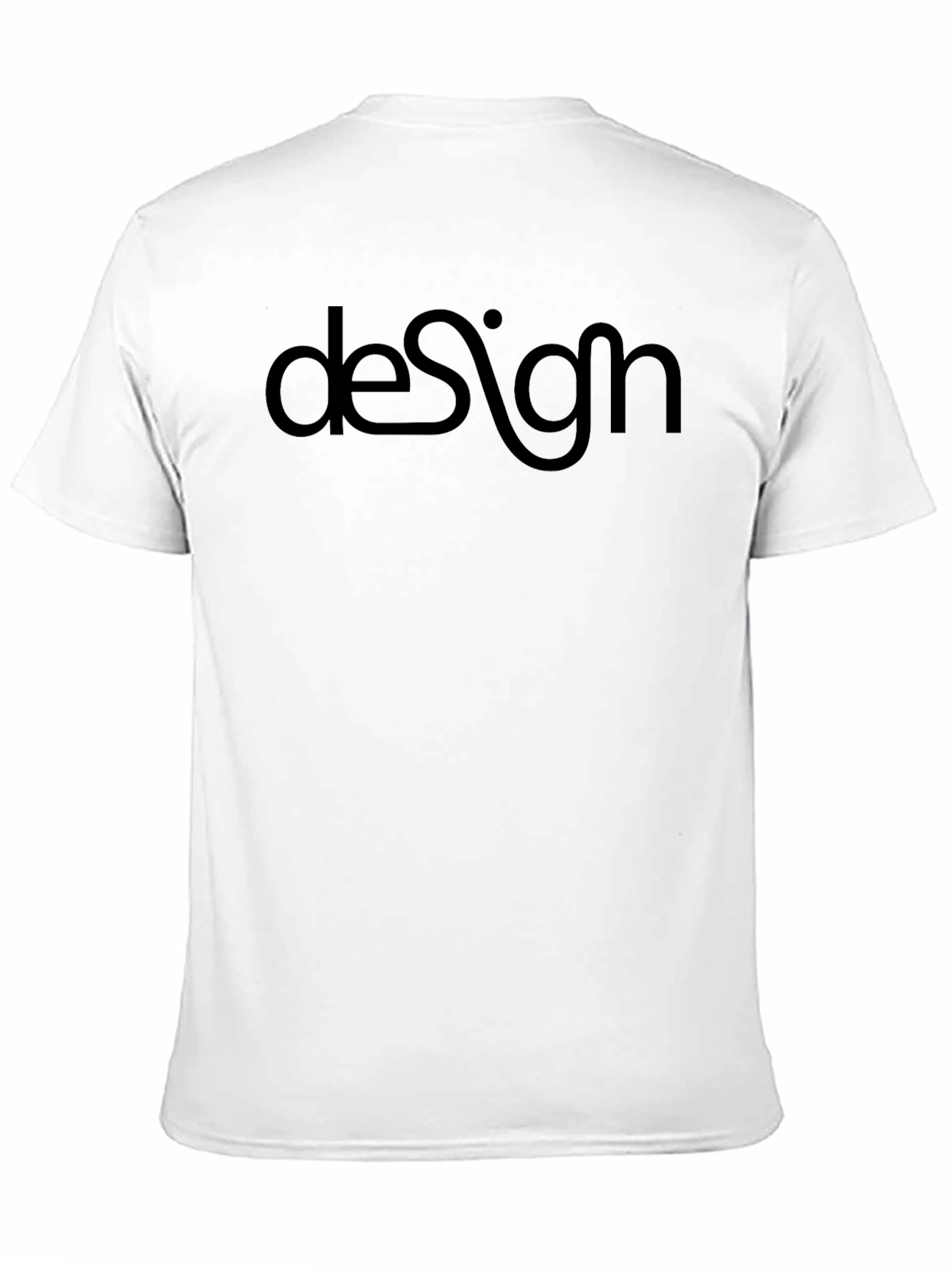 Black Design Graphic Black T-Shirt view 11