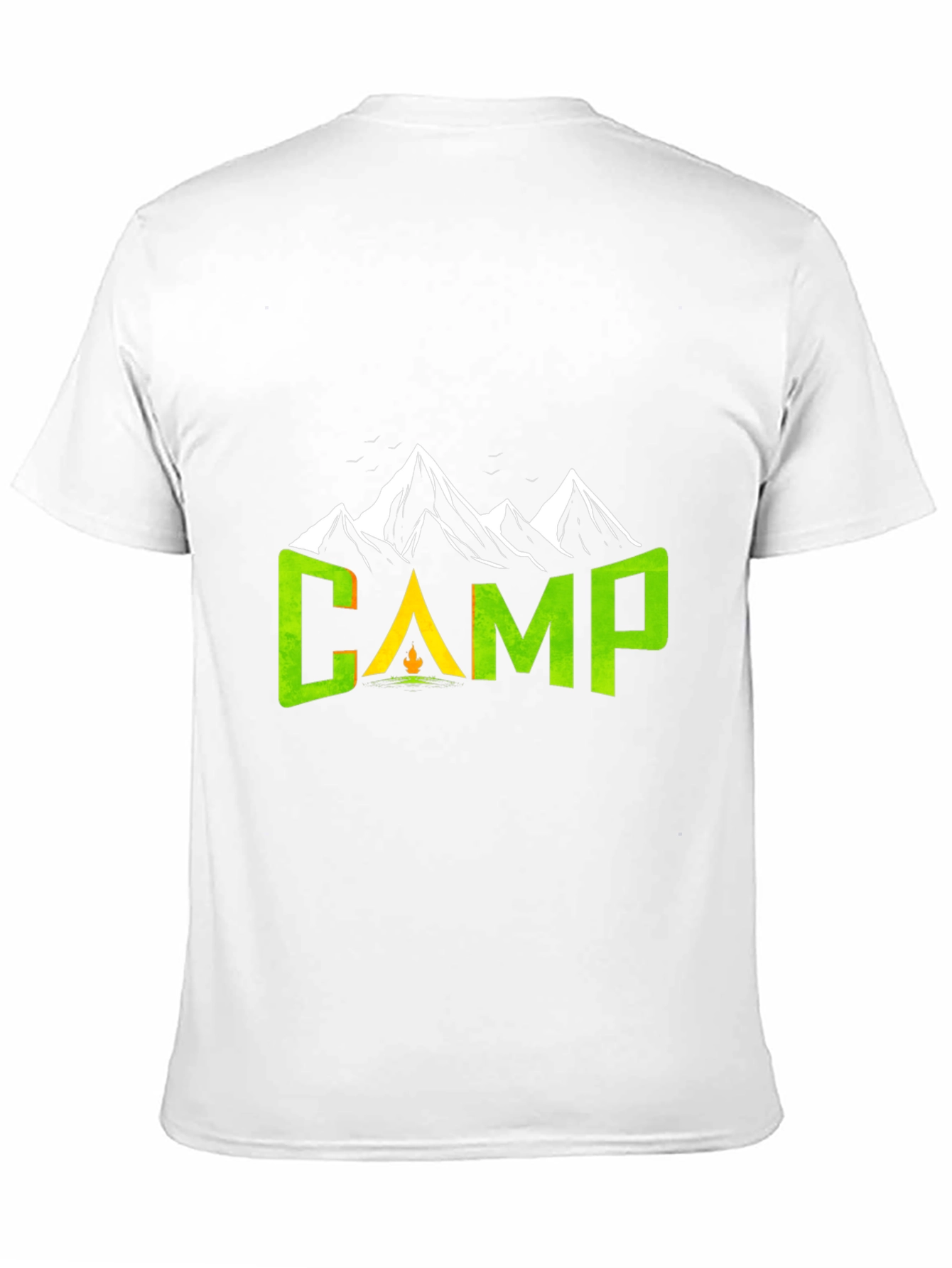 Black Camping Adventure T-Shirt - Mountain Design view 11