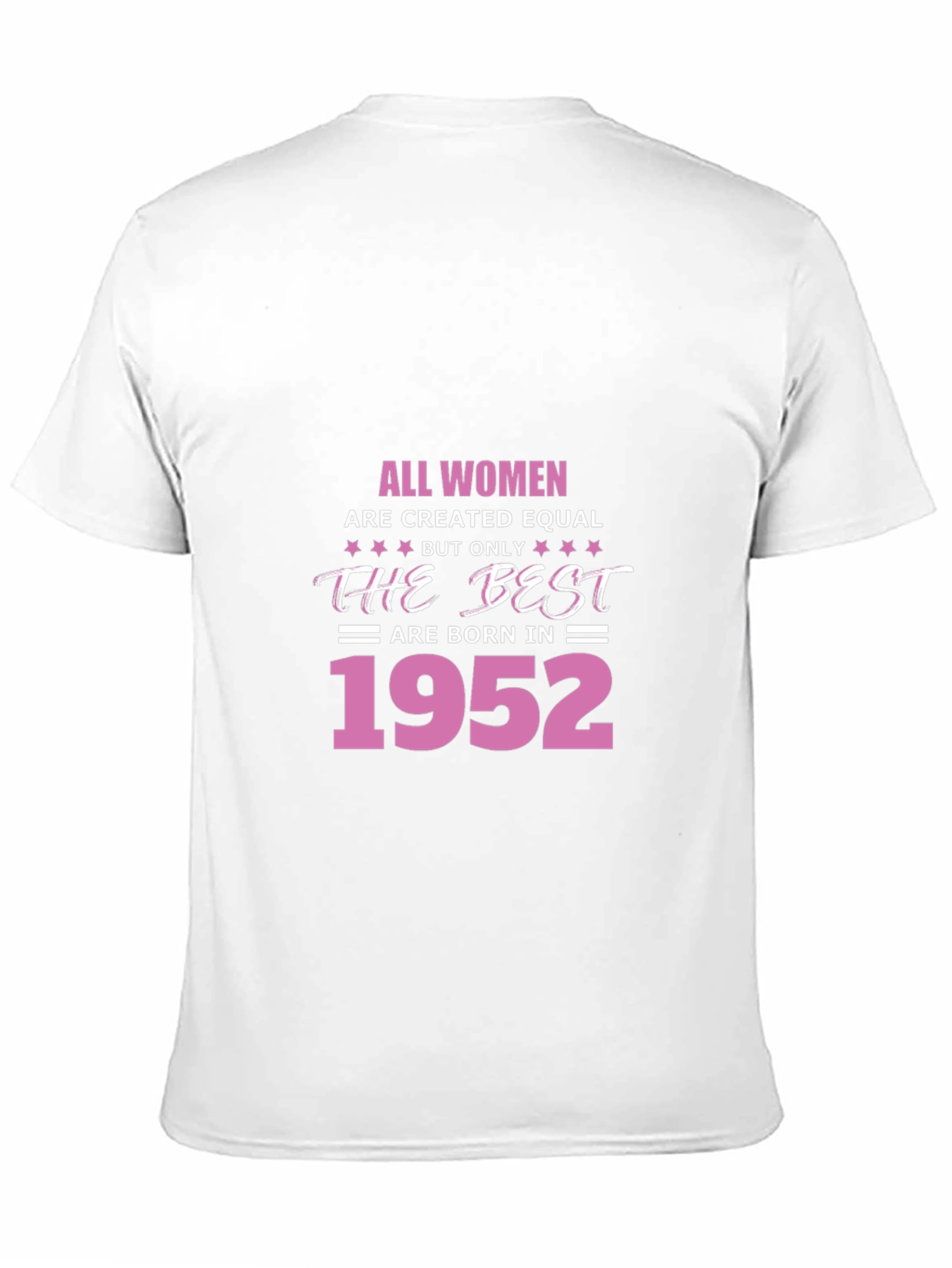 Black All Women Best Born in 1952 Black T-Shirt view 11