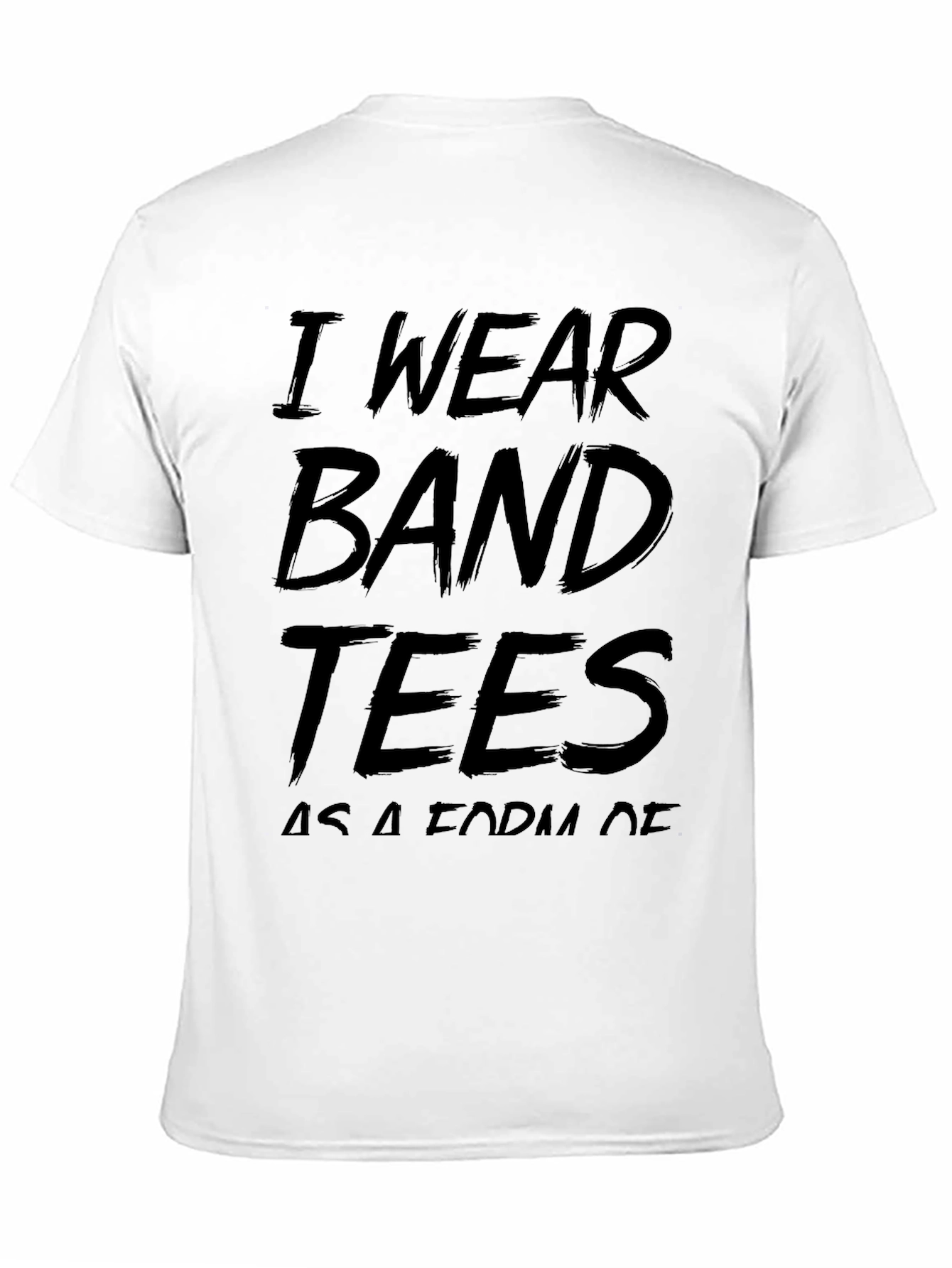 Black I Wear Band Tees Graphic T-Shirt - Black view 11