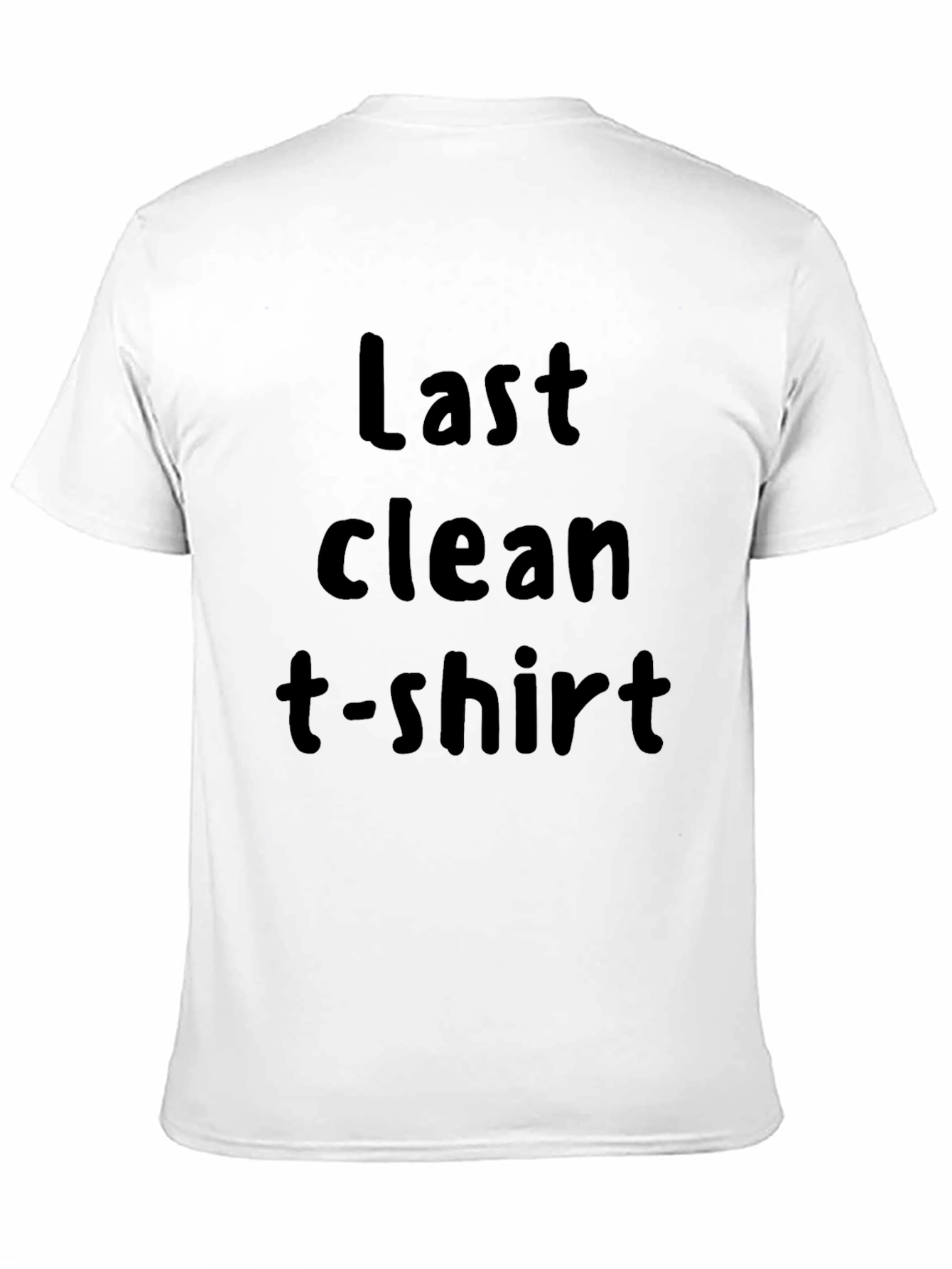 Black Last Clean T-Shirt Graphic Tee - Black view 11