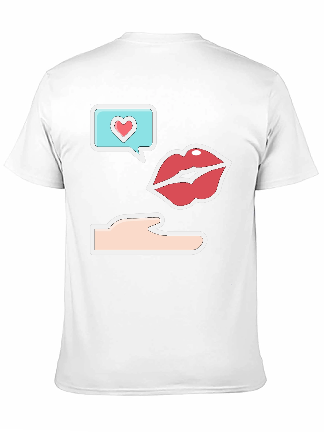 Black Flirty Emoji Graphic Tee - Black Crew Neck view 11