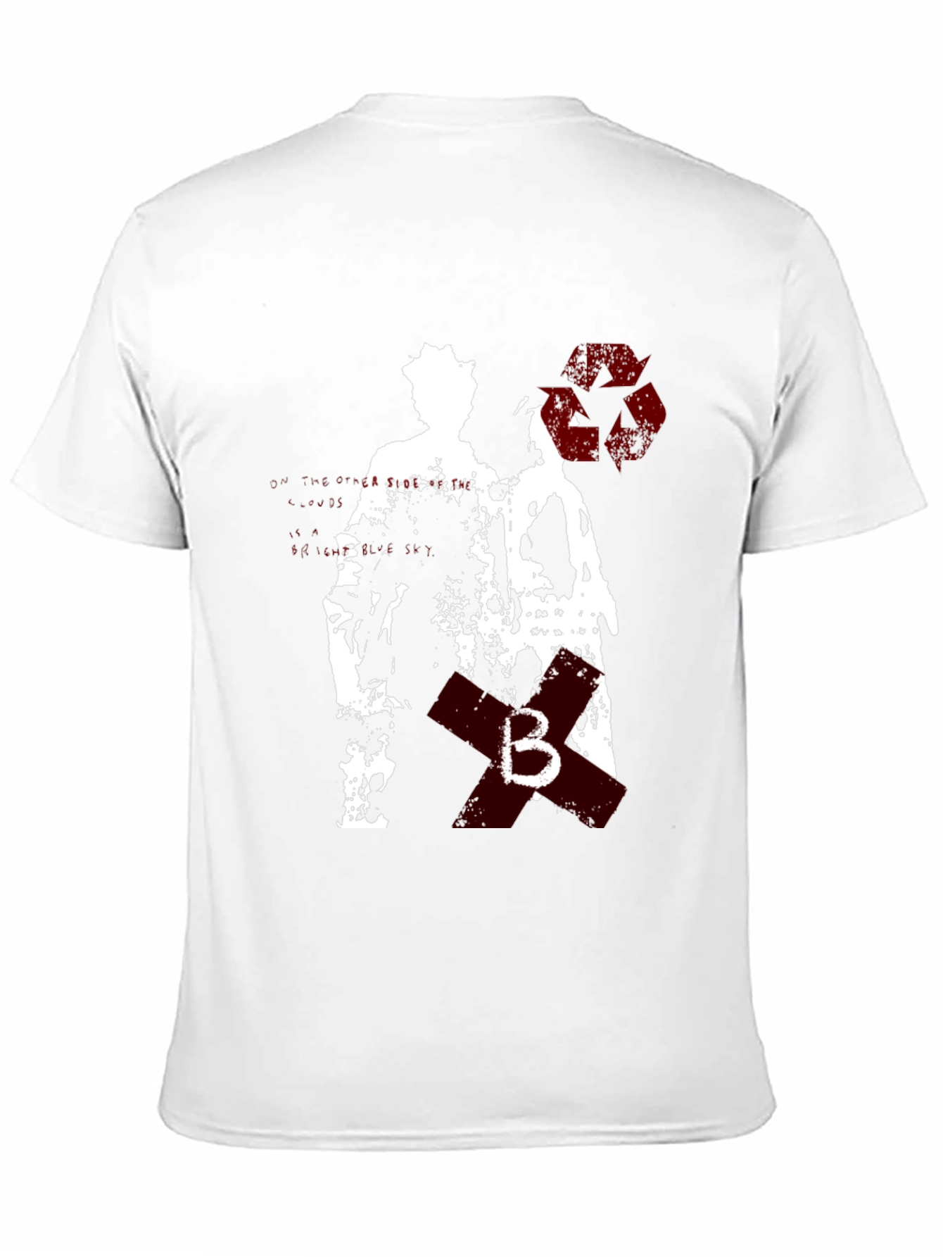 Black Grunge Style Graphic Tee - Black view 11