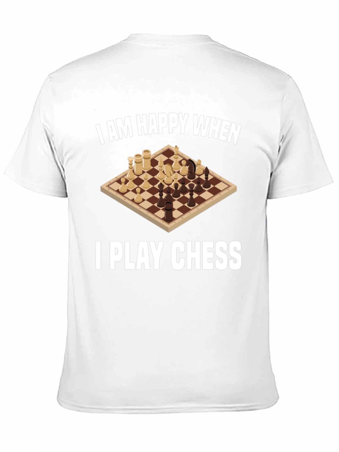 Black I am Happy When I Play Chess Graphic Tee view 11