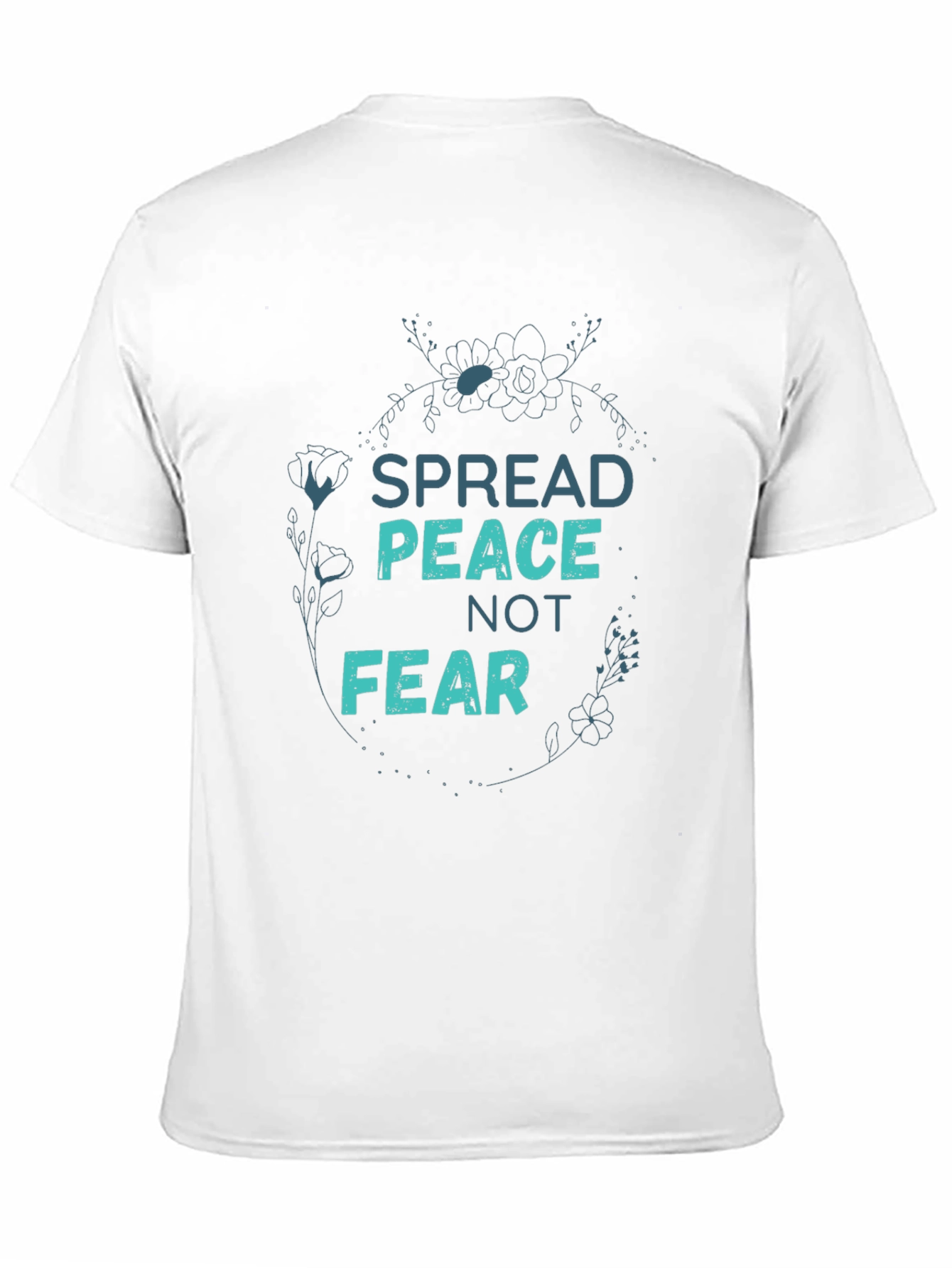 Black Spread Peace Not Fear Graphic Tee - Black view 11