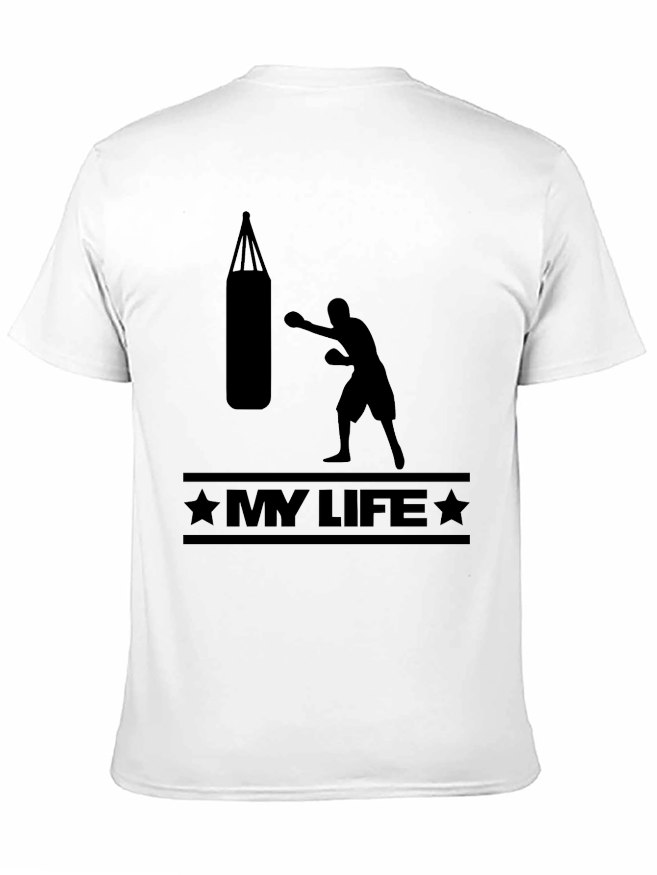 Black My Life Boxing T-Shirt - Black Graphic Tee view 11