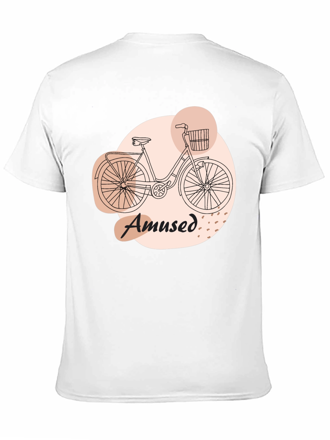 Black Amused Bicycle Graphic Tee - Comfortable Casual Wear view 11