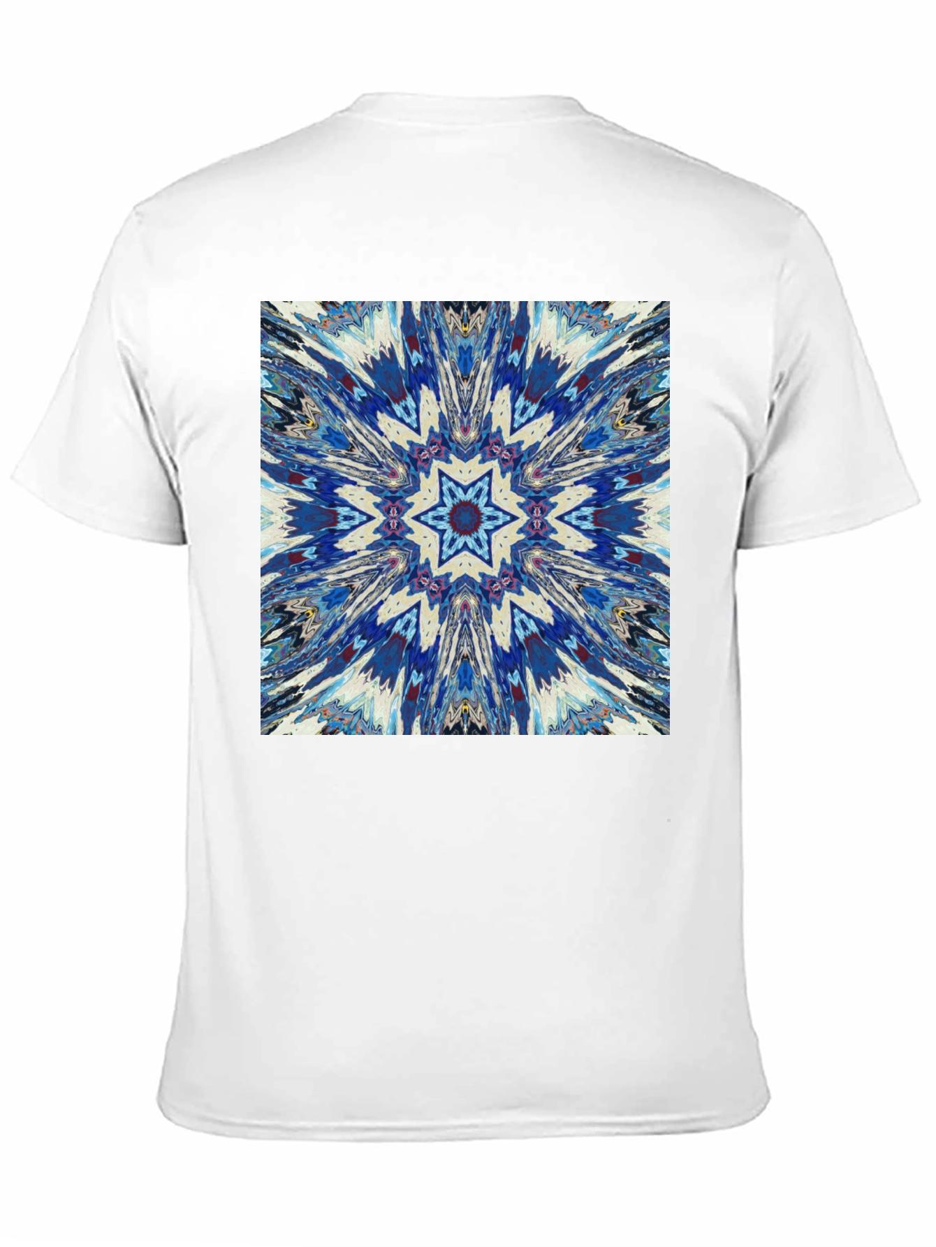 Black Kaleidoscope Starburst Graphic Tee - Unisex view 11