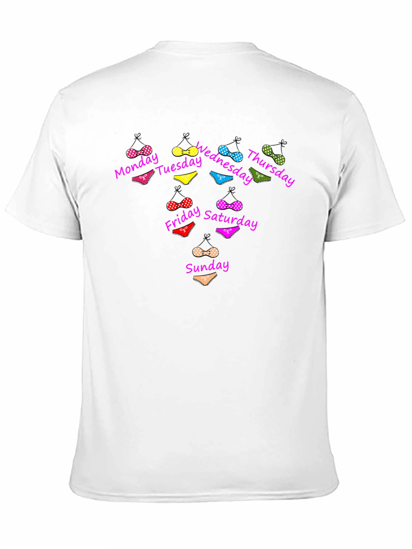 Black Days of the Week Bikini T-Shirt view 11