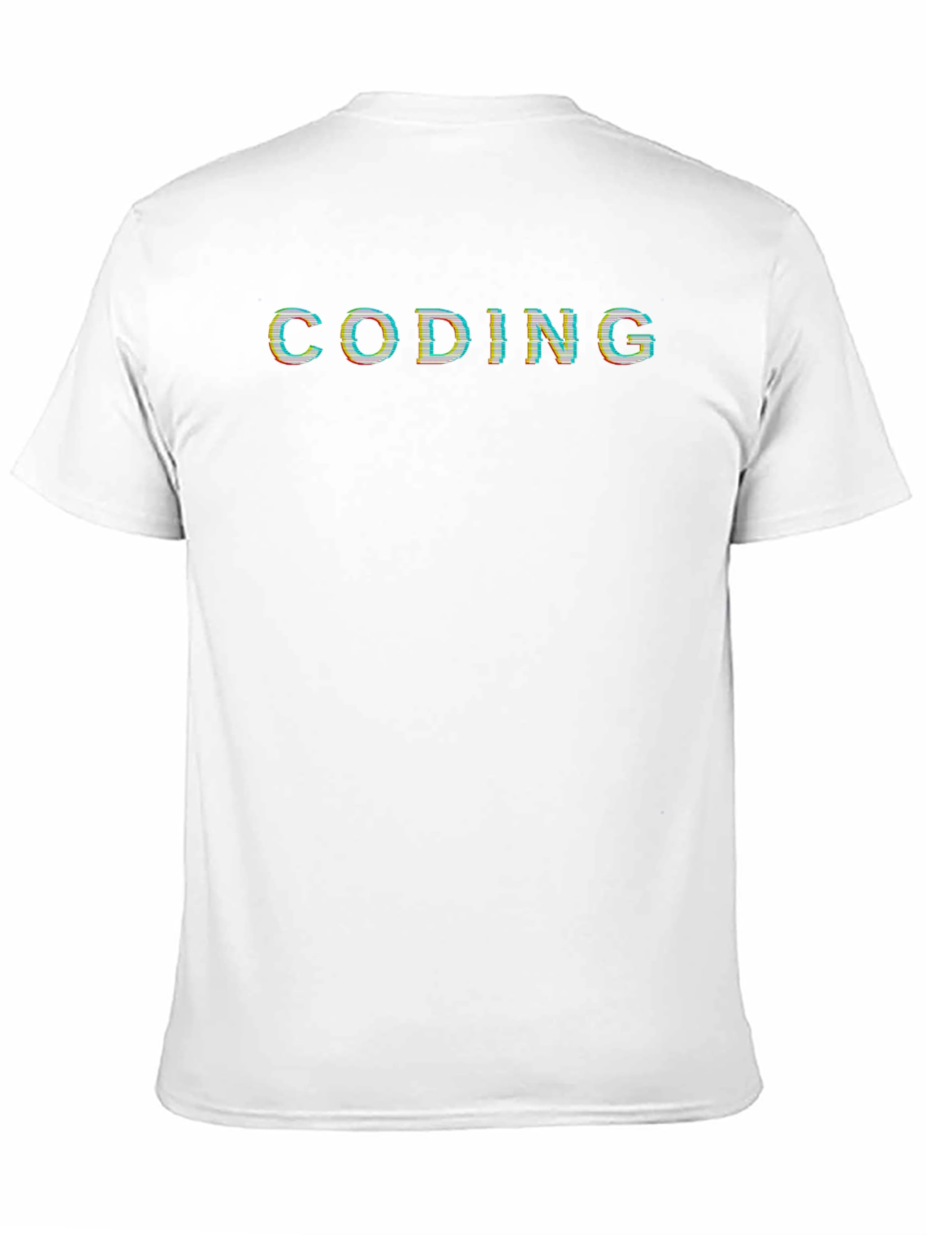 Black Coding Glitch T-Shirt - Programmer Shirt view 11