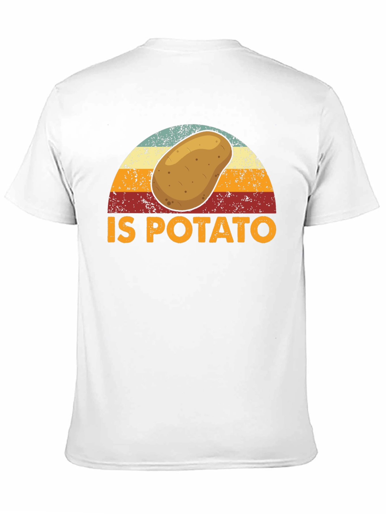 Black Retro Potato Graphic T-Shirt - Funny Foodie Tee view 11