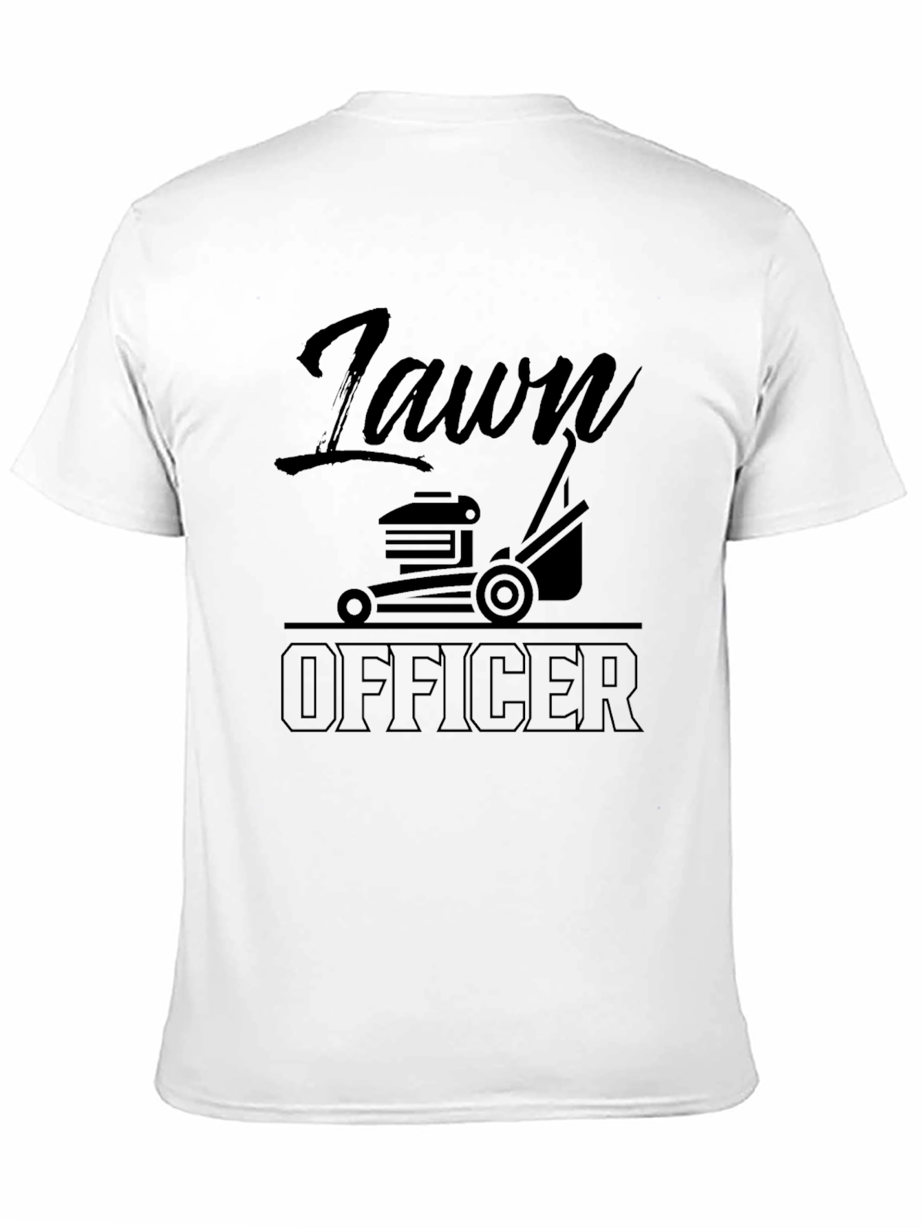 Black Lawn Officer Graphic T-Shirt view 11