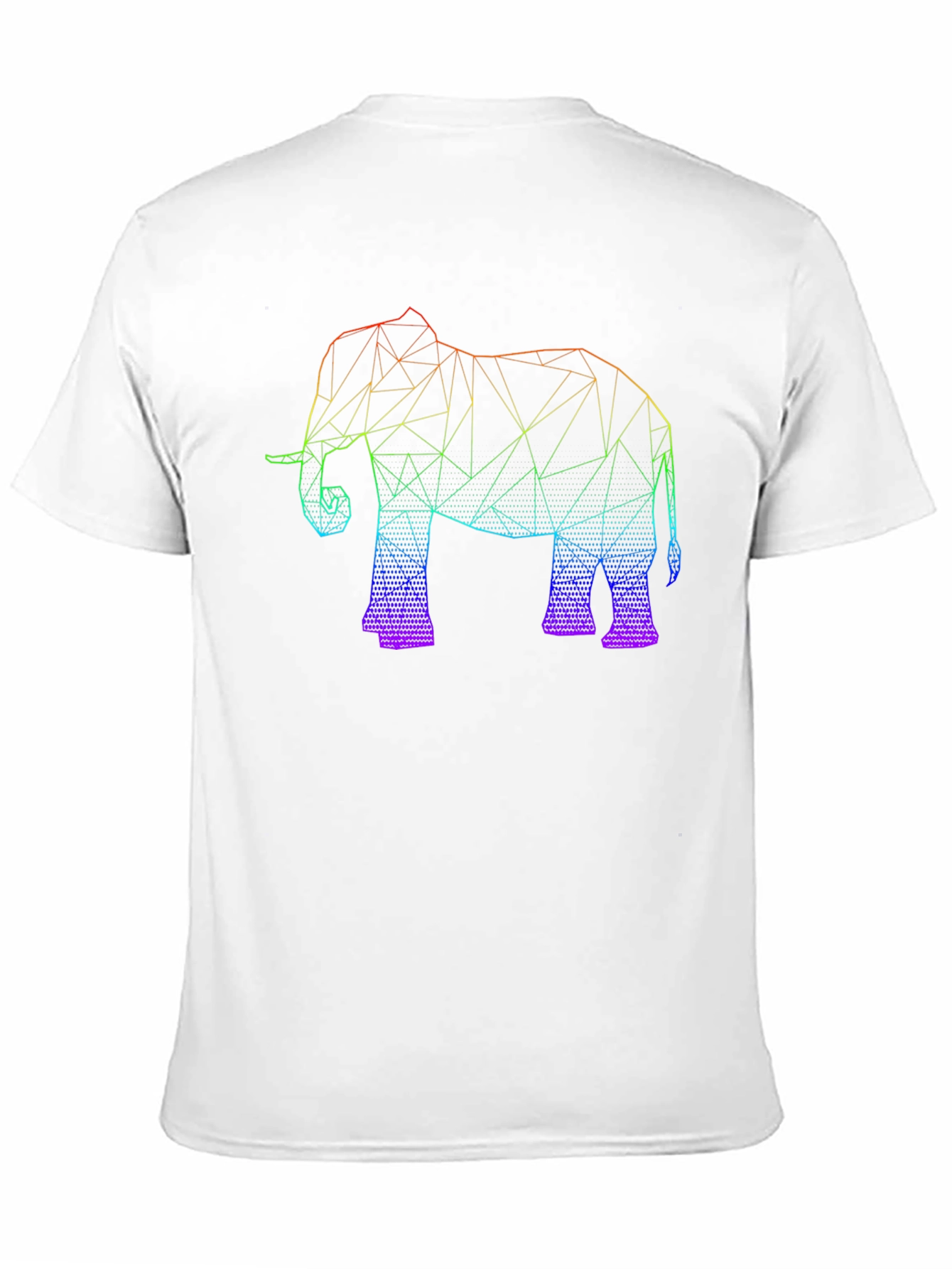 Black Geometric Elephant Graphic Tee - Black view 11
