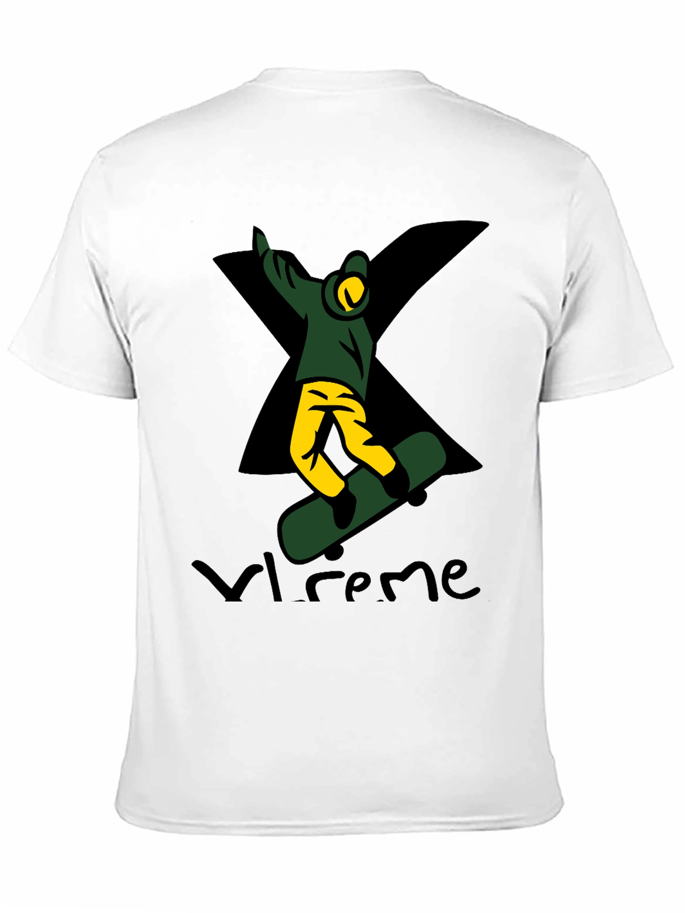 Black Xtreme Skateboarder Graphic Tee - Black view 11