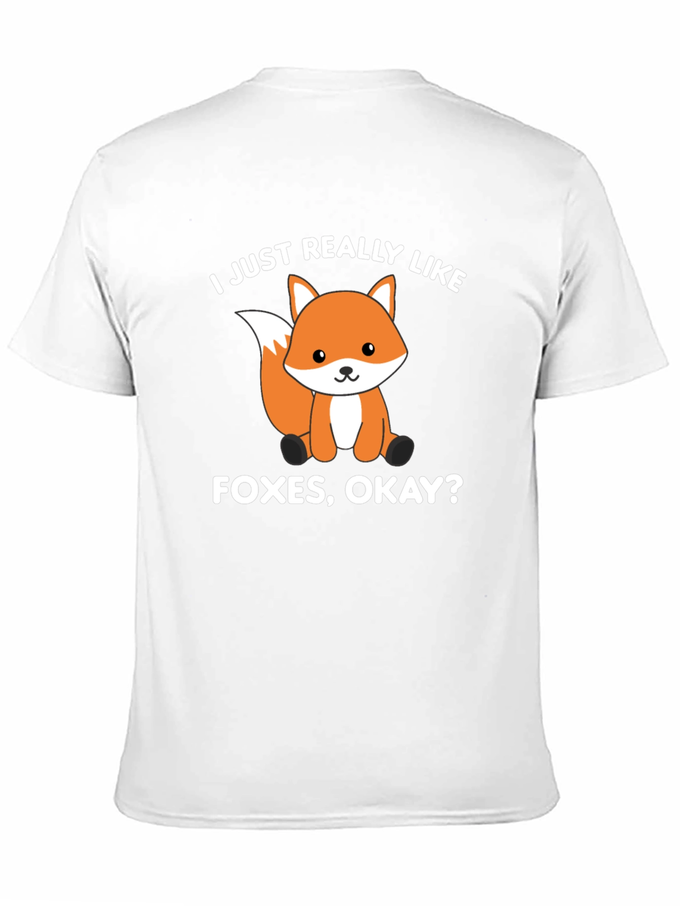 Black Fox Lover T-Shirt - I Just Really Like Foxes Okay? view 11