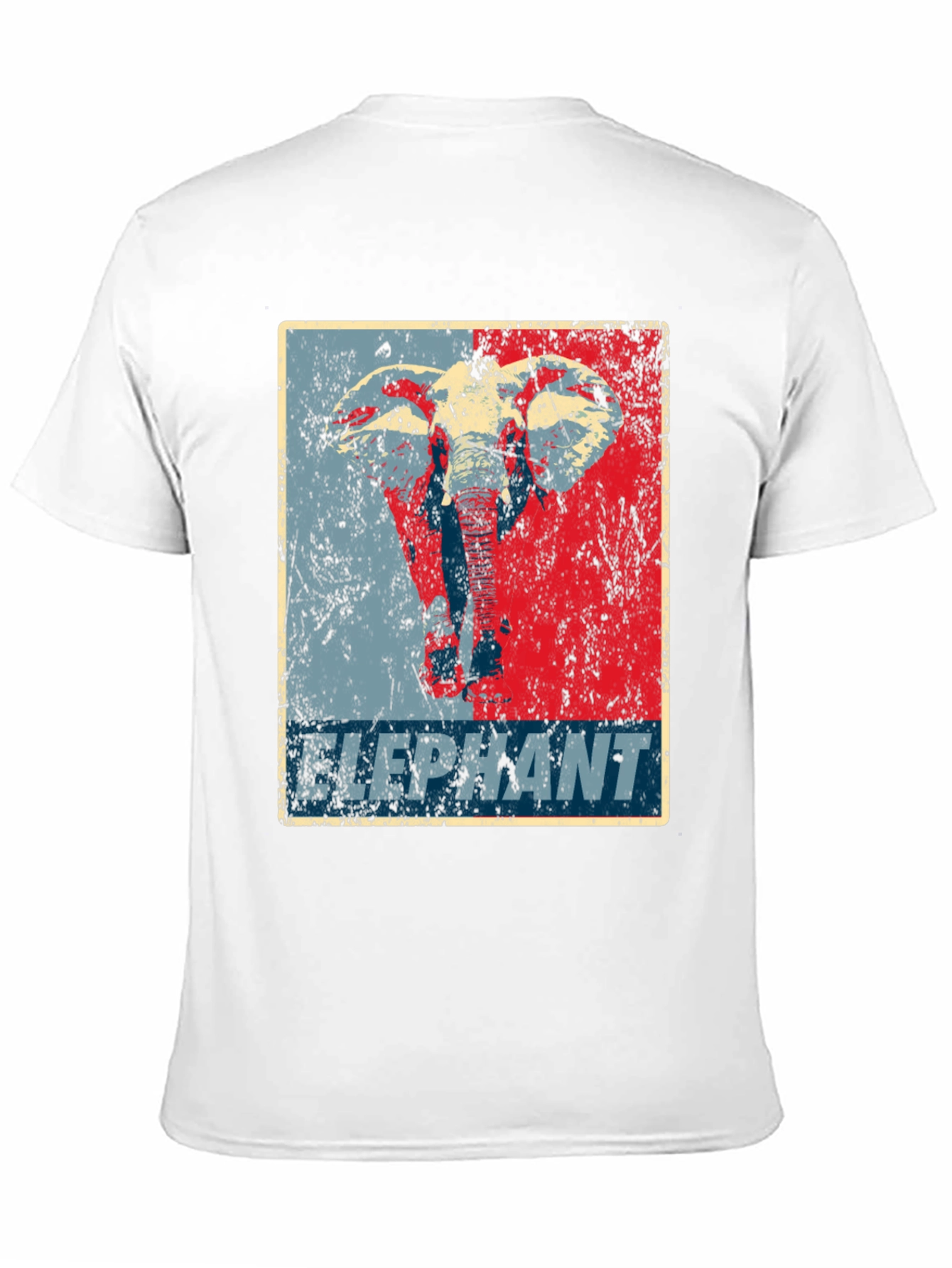 Black Elephant Graphic Print Crew Neck T-Shirt view 11