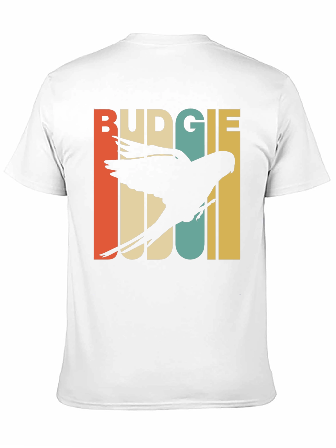 Black Retro Budgie T-Shirt view 11