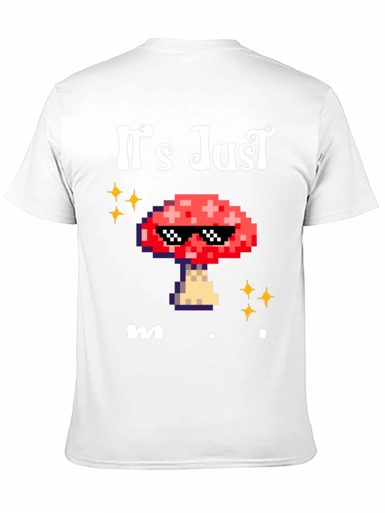 Black It's Just Mushroom T-Shirt view 11