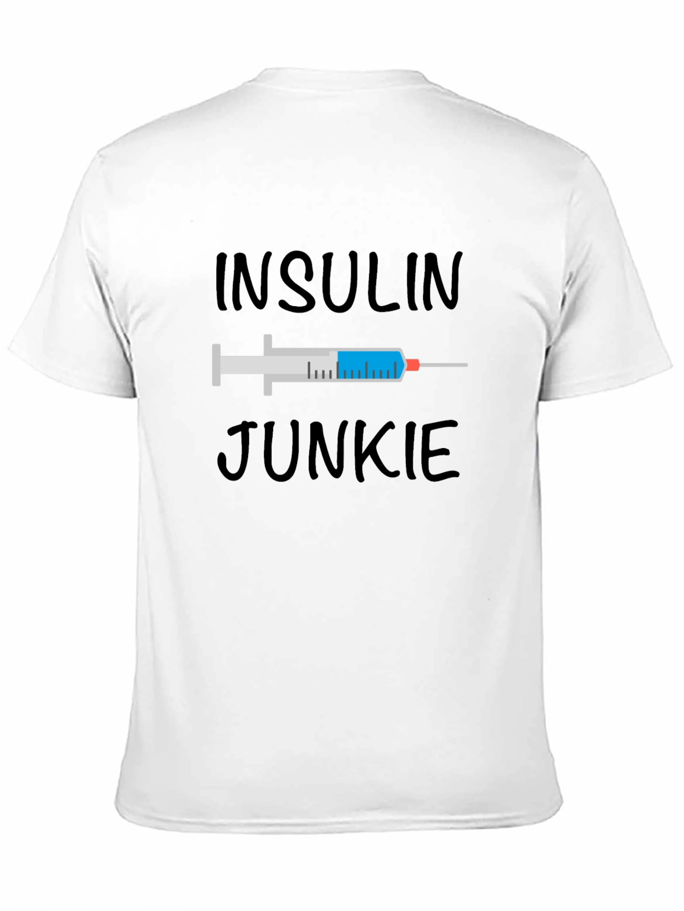 Black Insulin Junkie Graphic Tee - Black view 11