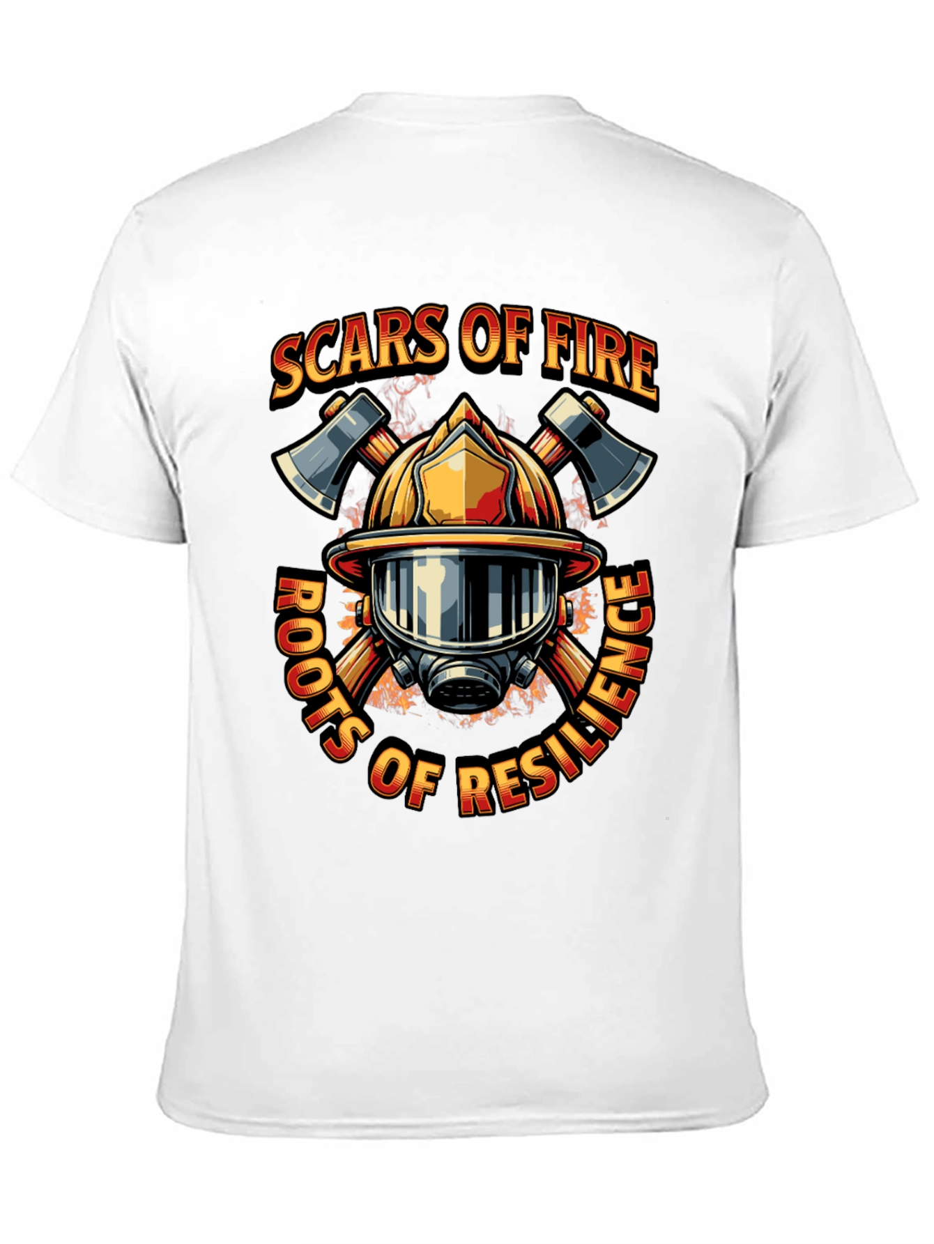 Black Firefighter Resilience Graphic Tee view 11