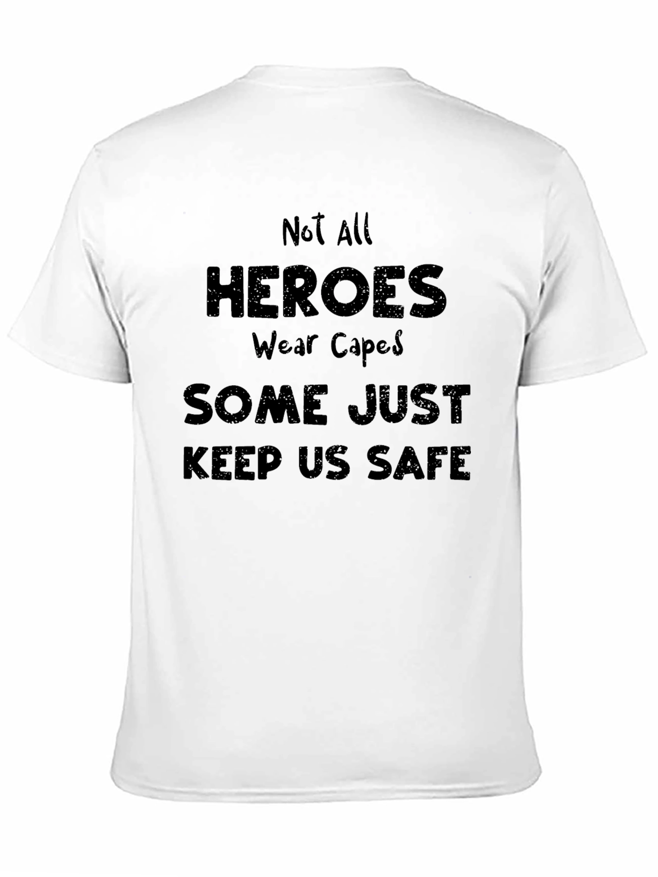 Black Heroes Keep Us Safe T-Shirt view 11