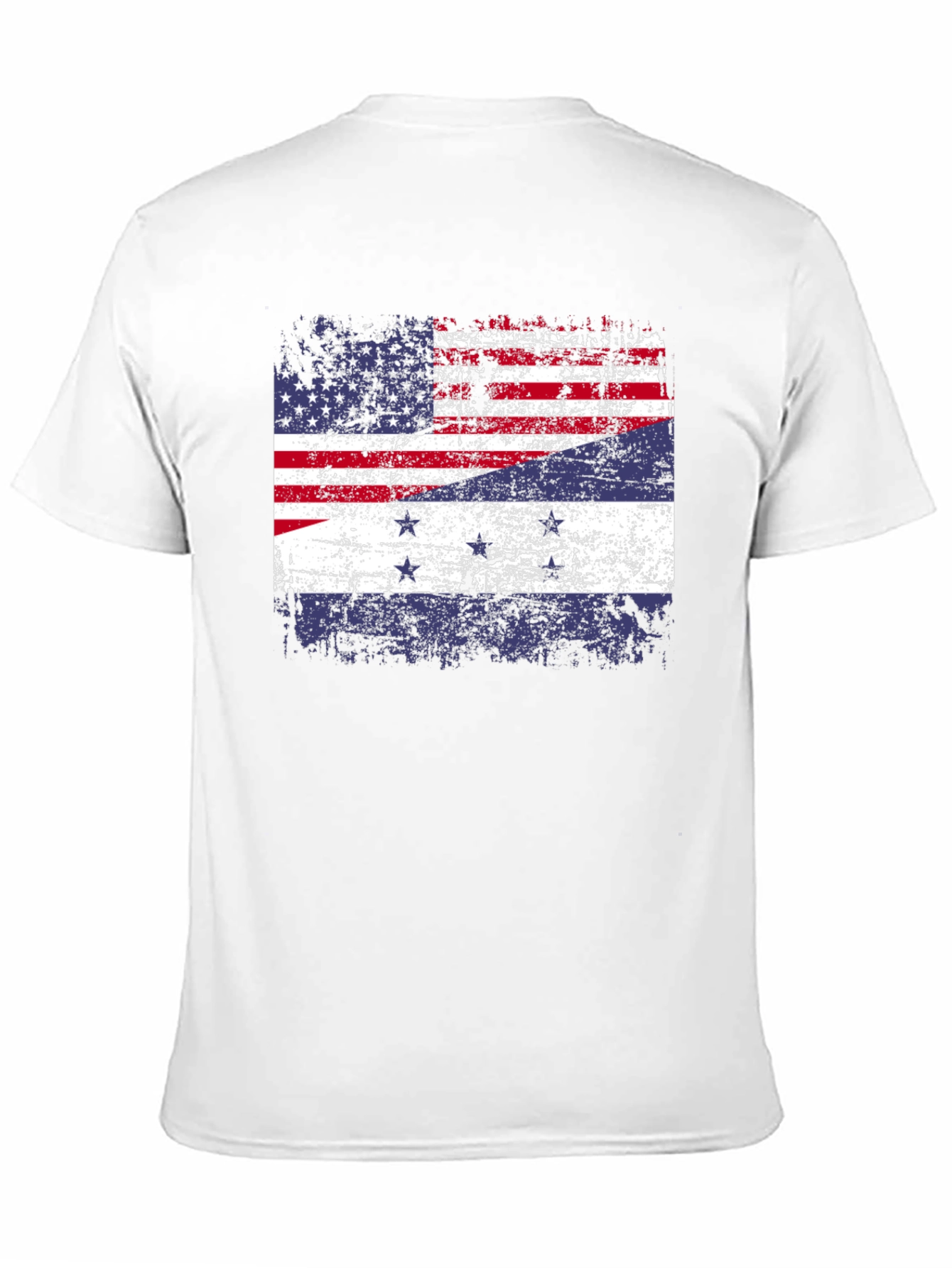 Distressed American-Dutch Flag T-Shirt - 11