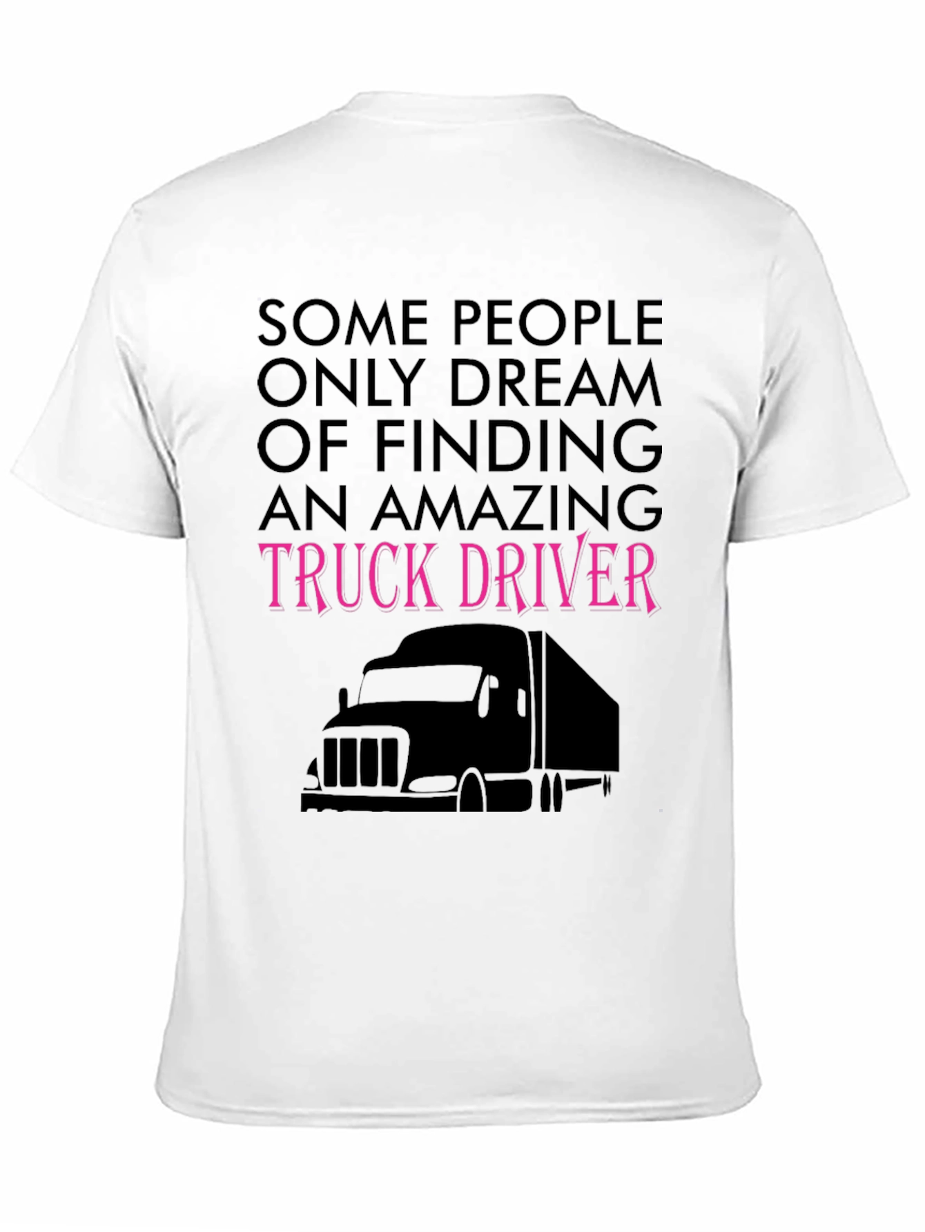 Black Amazing Truck Driver Tee - Black Novelty T-Shirt view 11