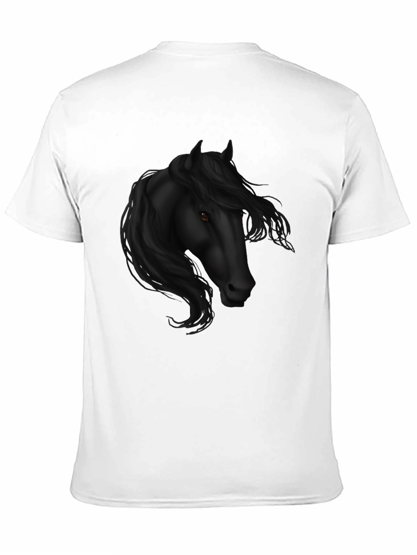 Black Black Horse Graphic Tee - Stylish Men's Casual Wear view 11